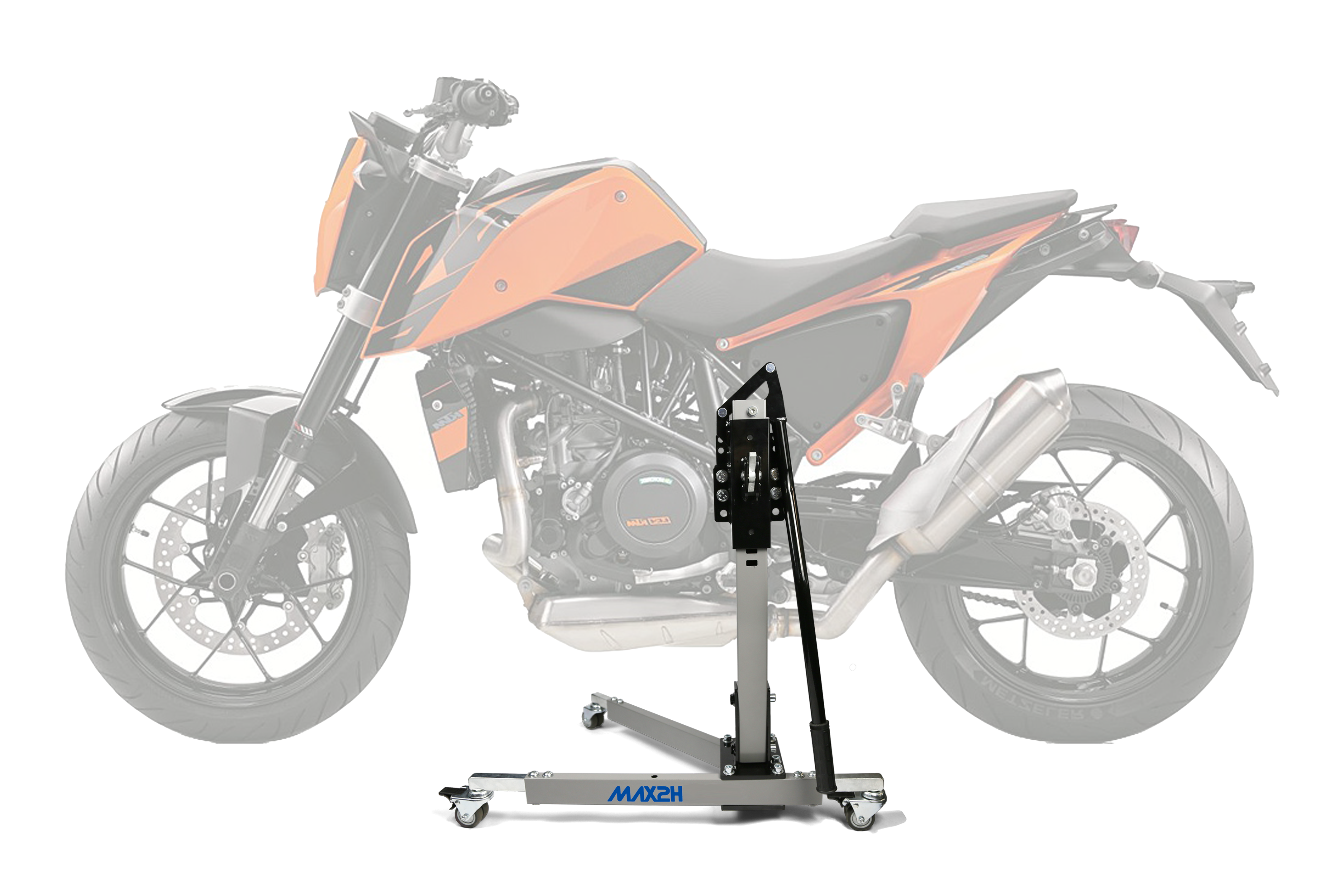 MAX2H Zentralständer EVOLIFT für KTM 690 DUKE/R (EURO 4) (2016-2019) - grau