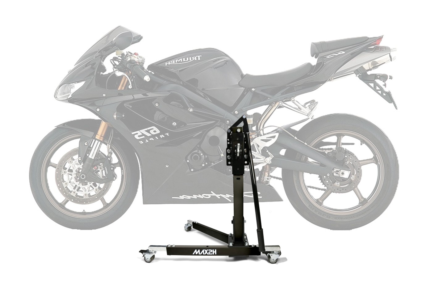 MAX2H® Zentralständer für TRIUMPH DAYTONA 675 (2009 - 2012) - schwarz