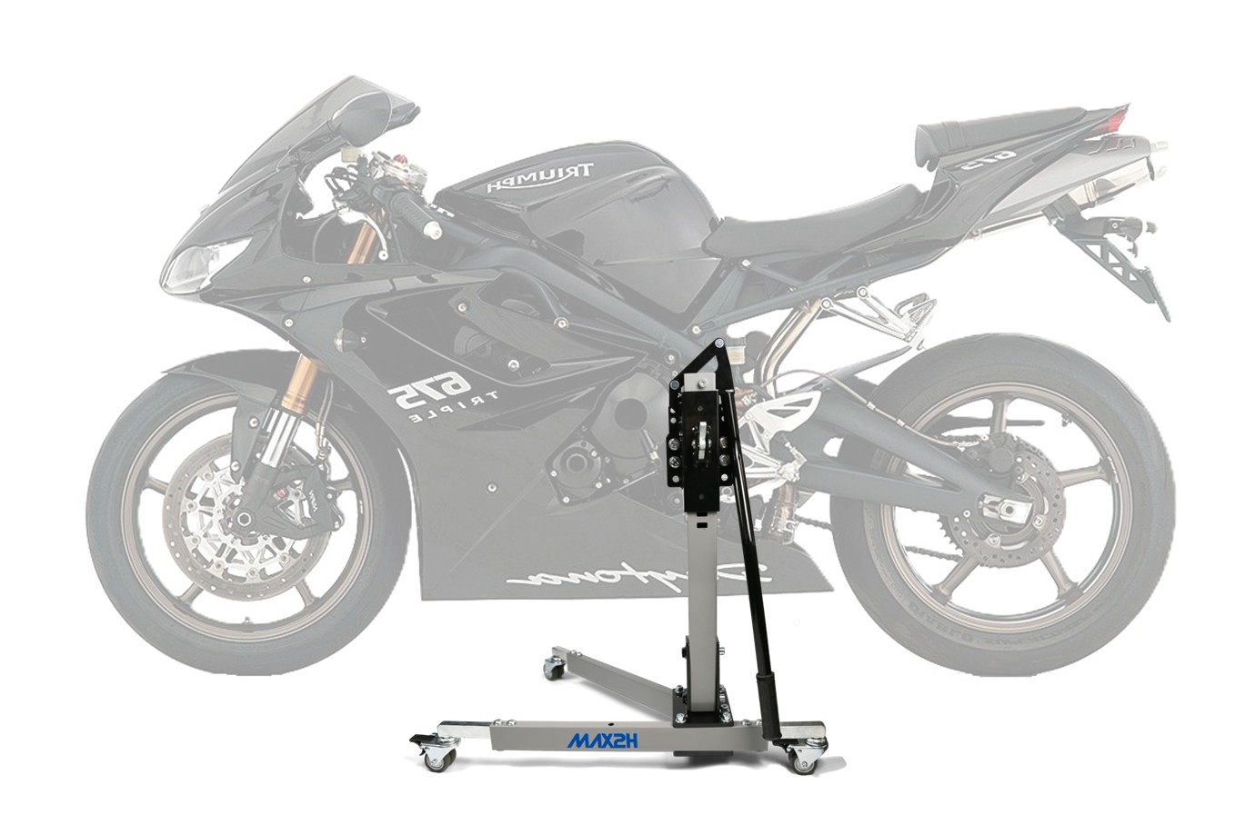 MAX2H Zentralständer EVOLIFT für TRIUMPH DAYTONA 675 (2009 - 2012) - grau