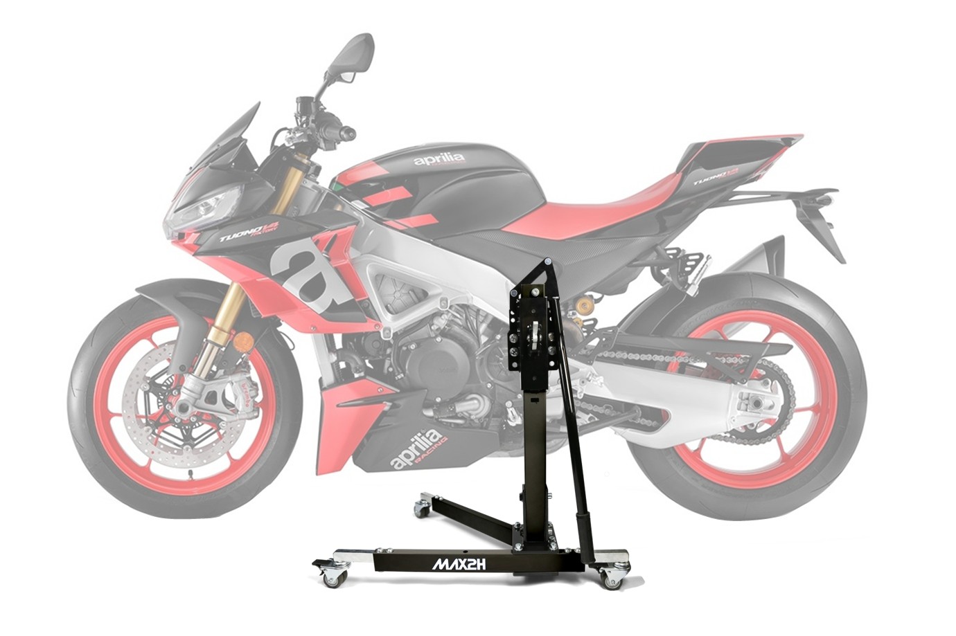 MAX2H® Zentralständer für APRILIA TUONO V4/FACTORY (EURO 5) (2021 - ) - schwarz