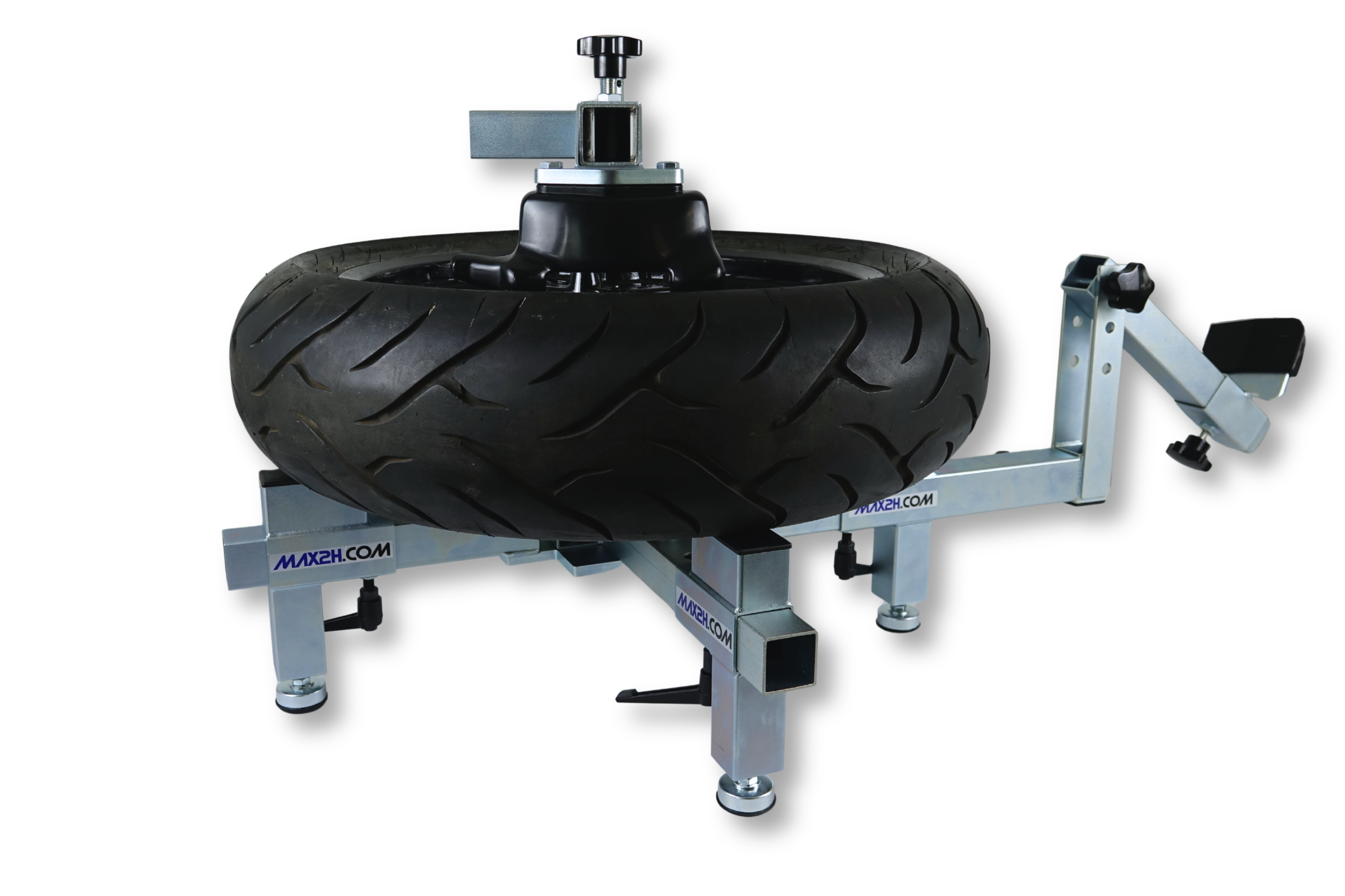 MAX2H® Reifenmontiergerät MG-2 Plus mit Wuchtbock und Starterpaket (Klebegewicht grau) und Tasche