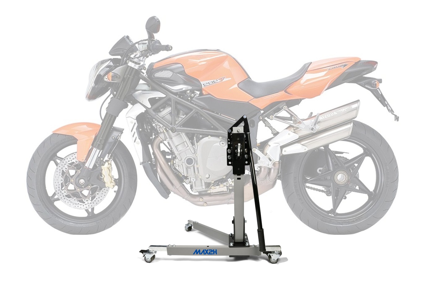 MAX2H Zentralständer EVOLIFT für MV Agusta BRUTALE 989 R (2008 - 2009) - grau