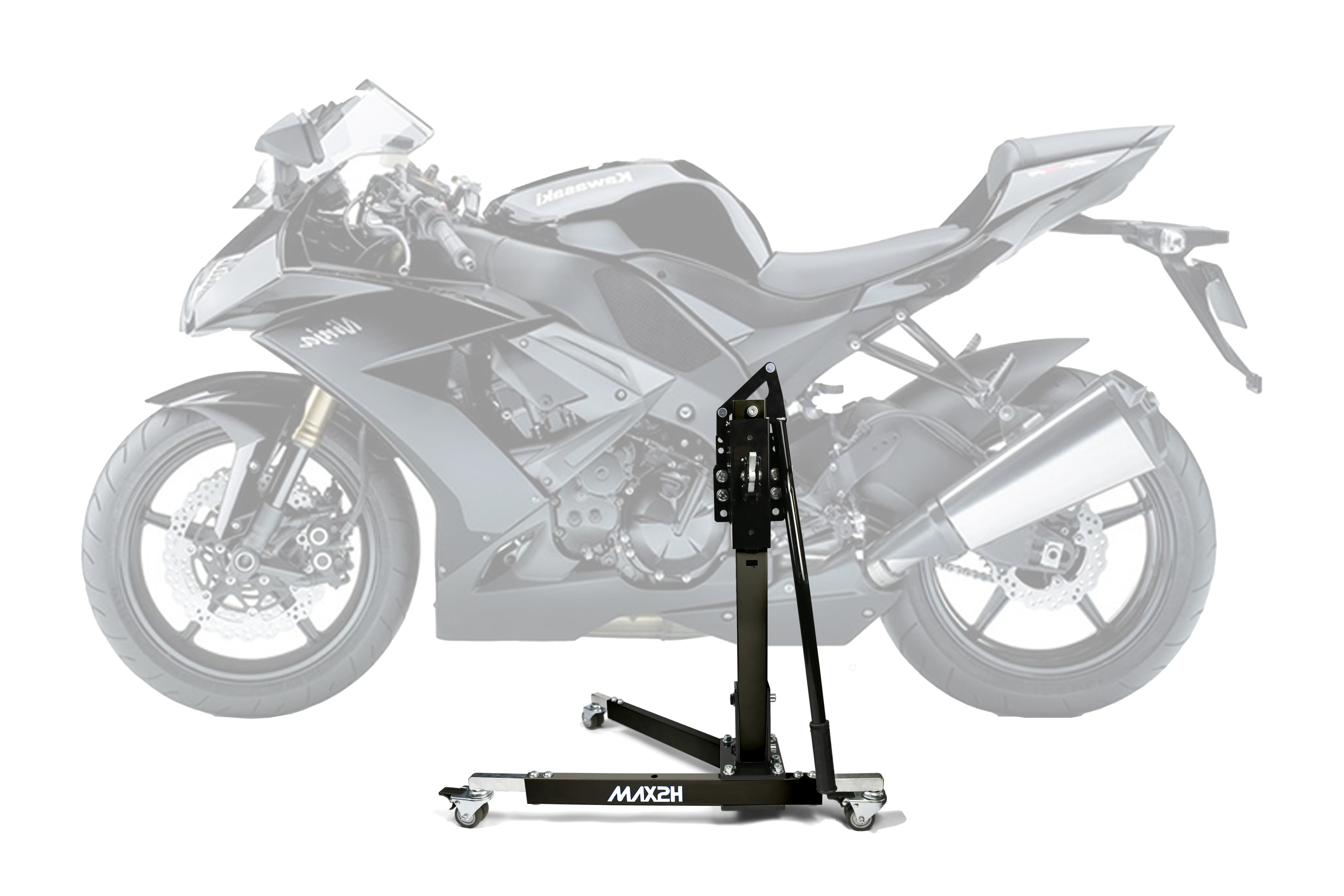 MAX2H® Zentralständer für KAWASAKI ZX-10R NINJA (2008 - 2010) - schwarz