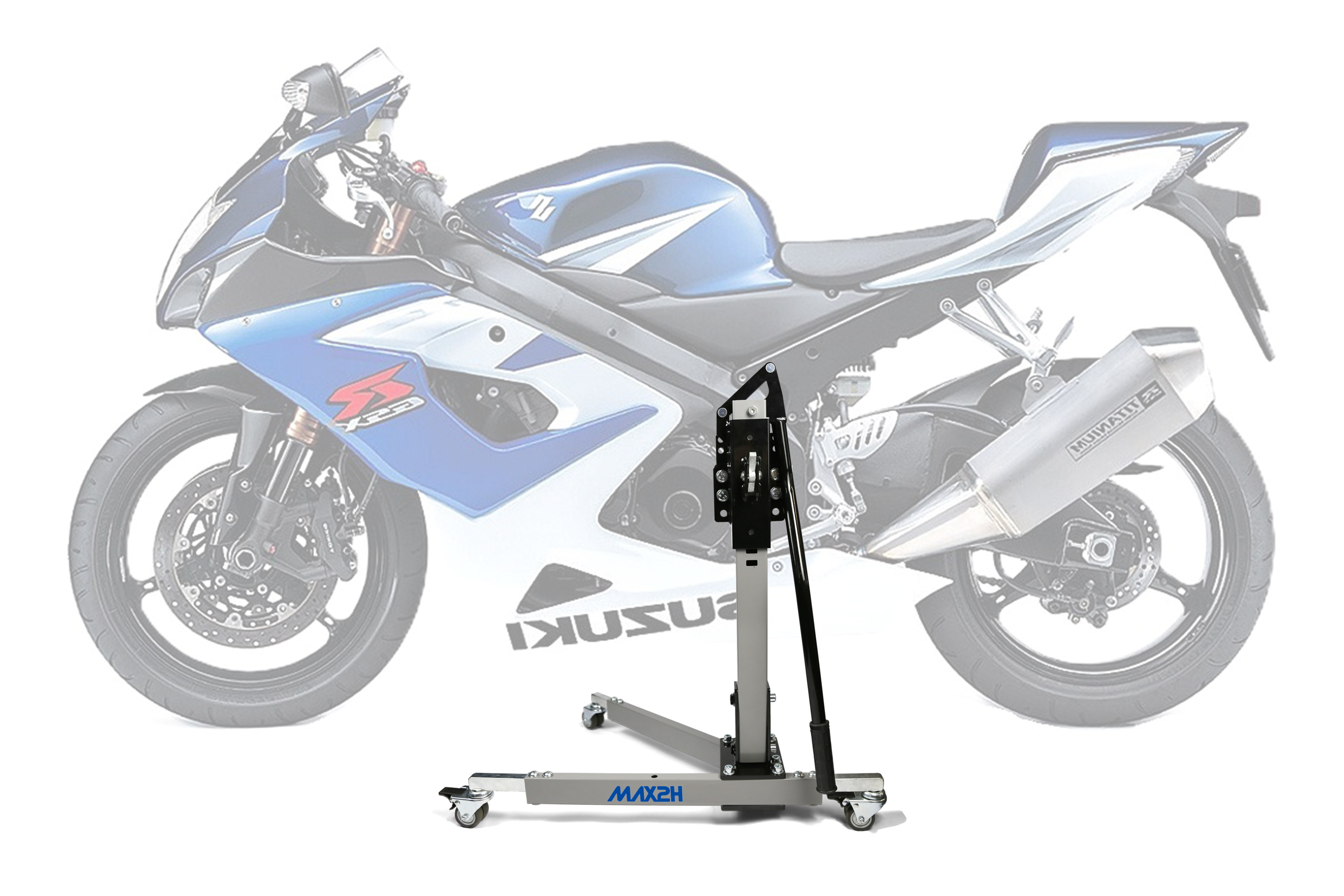 MAX2H Zentralständer EVOLIFT für SUZUKI GSX-R 1000 K5/K6 (2005 - 2006) - grau