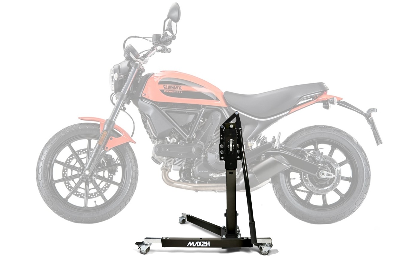 MAX2H® Zentralständer für DUCATI SCRAMBLER SIXTY2 (EURO 4) (2016 - 2020) - schwarz