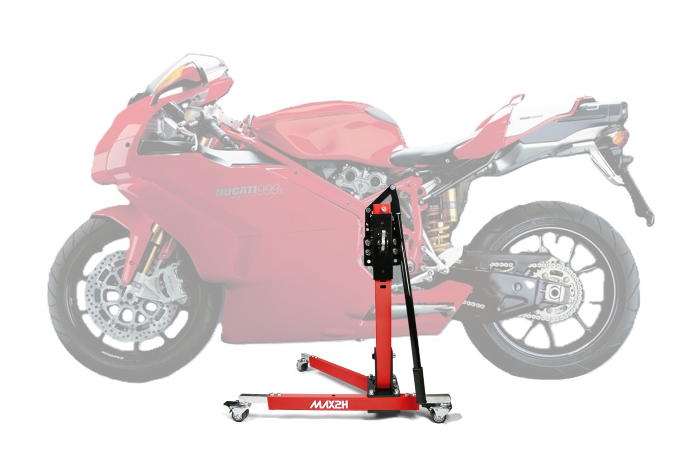 MAX2H® Zentralständer für DUCATI 999 S (2005 - 2006) - rot