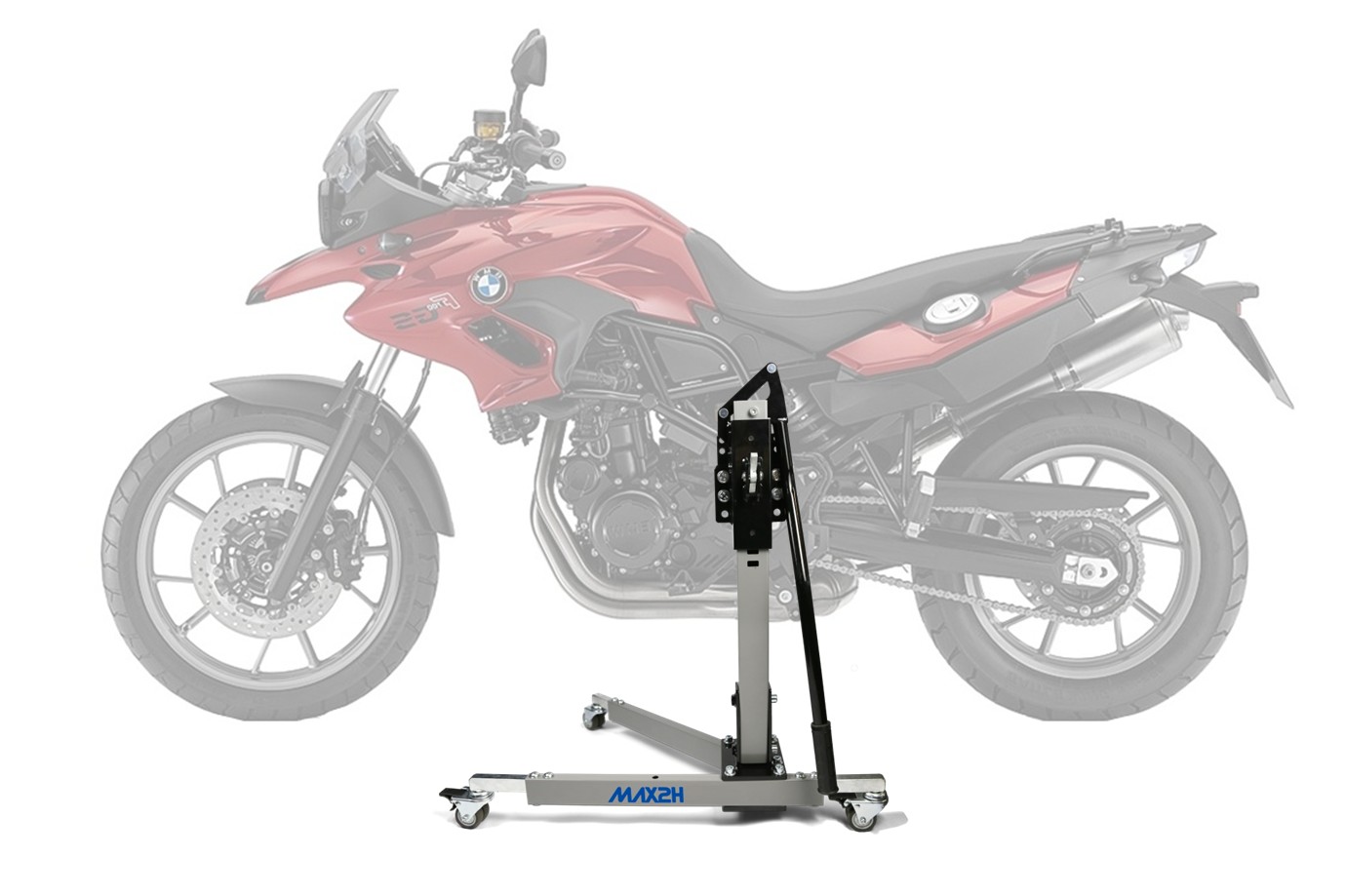 MAX2H Zentralständer EVOLIFT für BMW F 700 GS (2012 - 2016) - grau