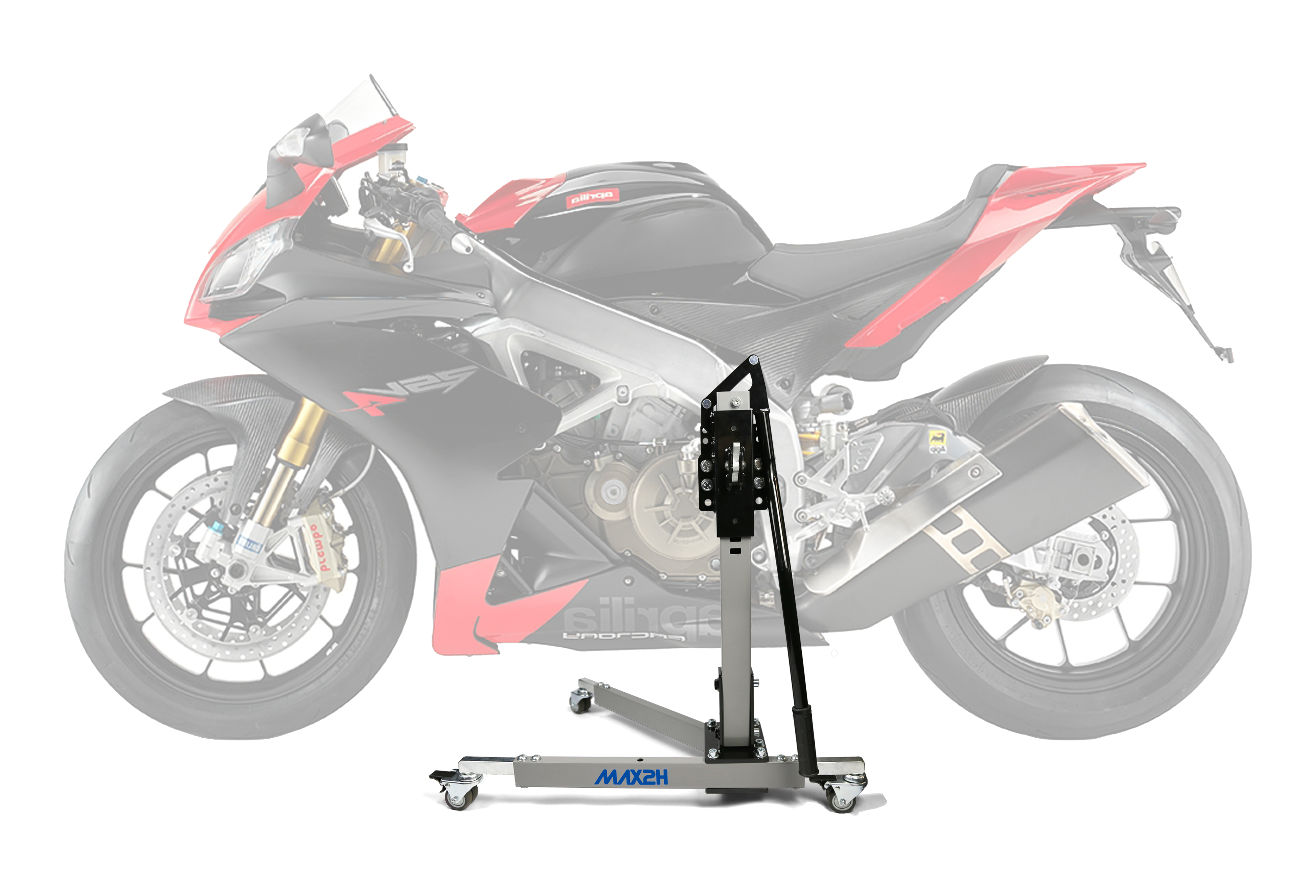 MAX2H Zentralständer EVOLIFT für APRILIA RSV4/FACTORY (2009 - 2012) - grau