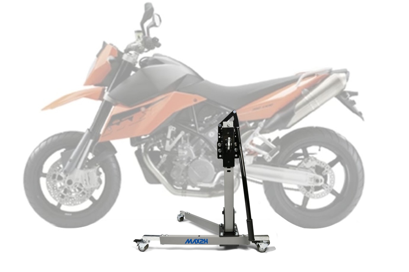 MAX2H® Zentralständer für KTM 990 SUPERMOTO (2008 - 2010) - grau