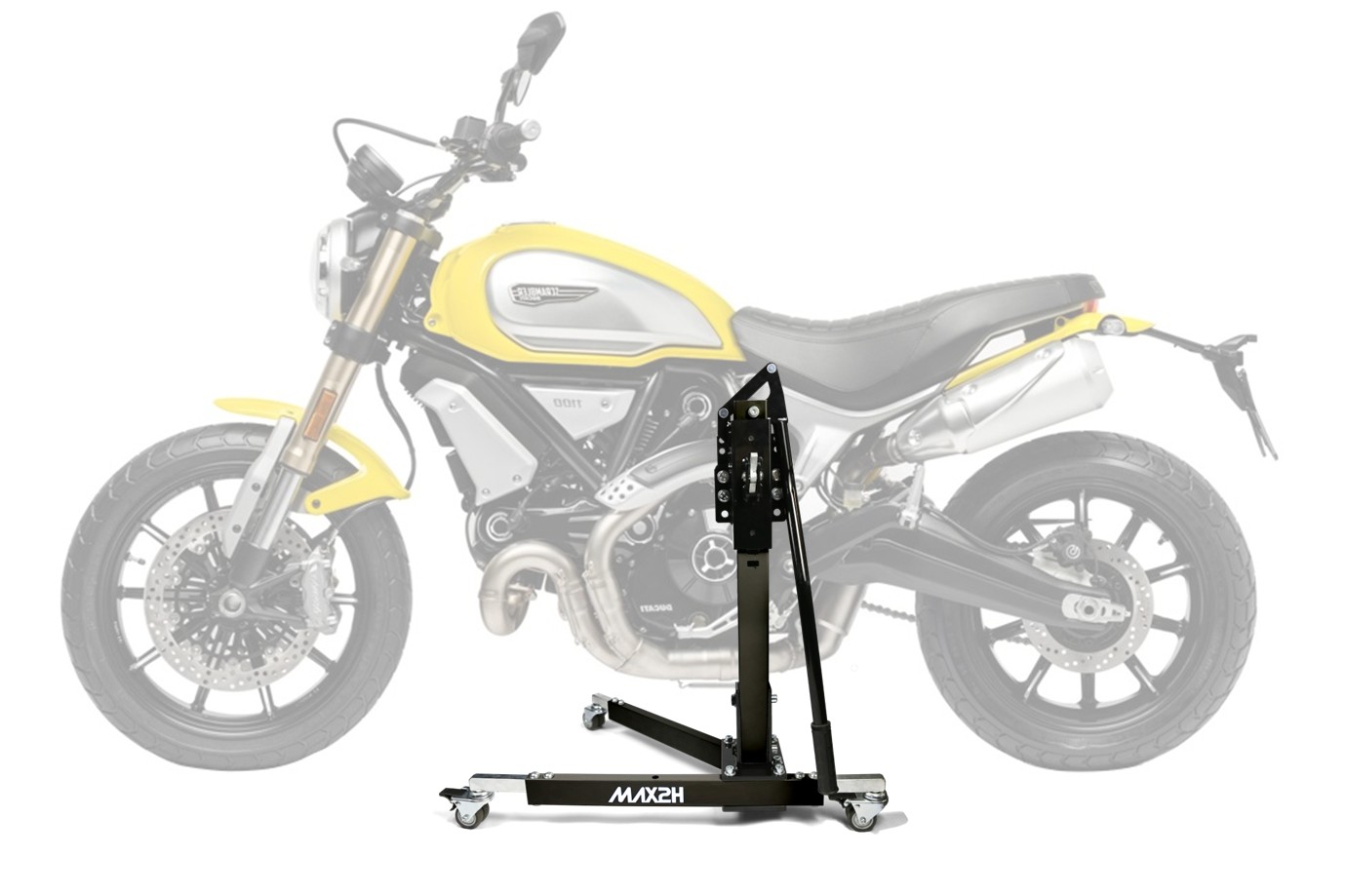 MAX2H® Zentralständer für DUCATI SCRAMBLER 1100 (2018 - 2020) - schwarz