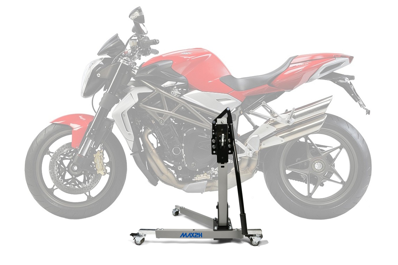 MAX2H Zentralständer EVOLIFT für MV Agusta BRUTALE 990 R (2010 - 2012) - grau