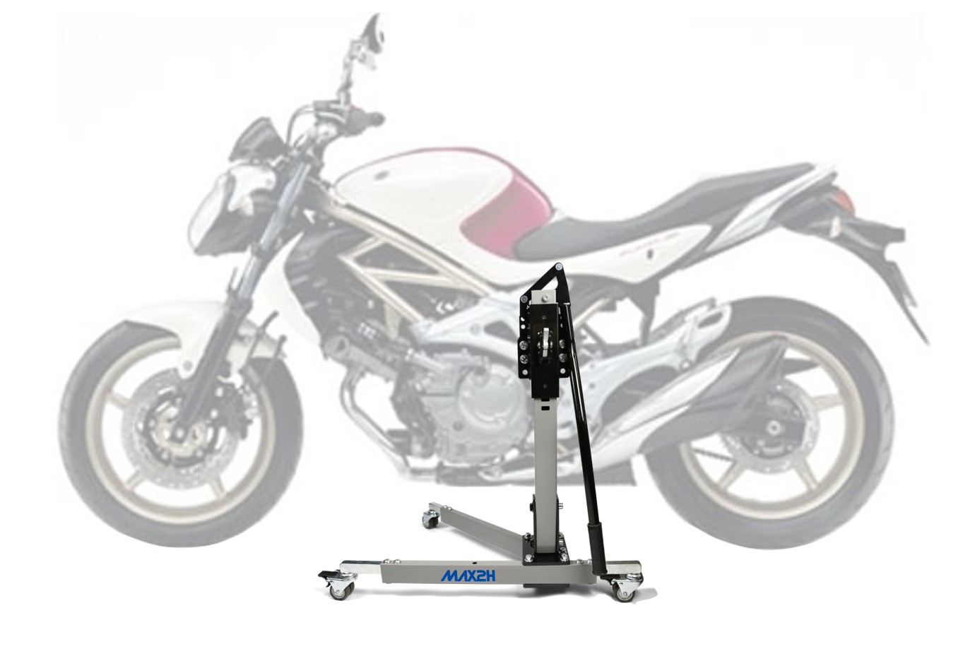 MAX2H Zentralständer EVOLIFT für SUZUKI GLADIUS SFV 650 / ABS (2009 - 2015) - grau