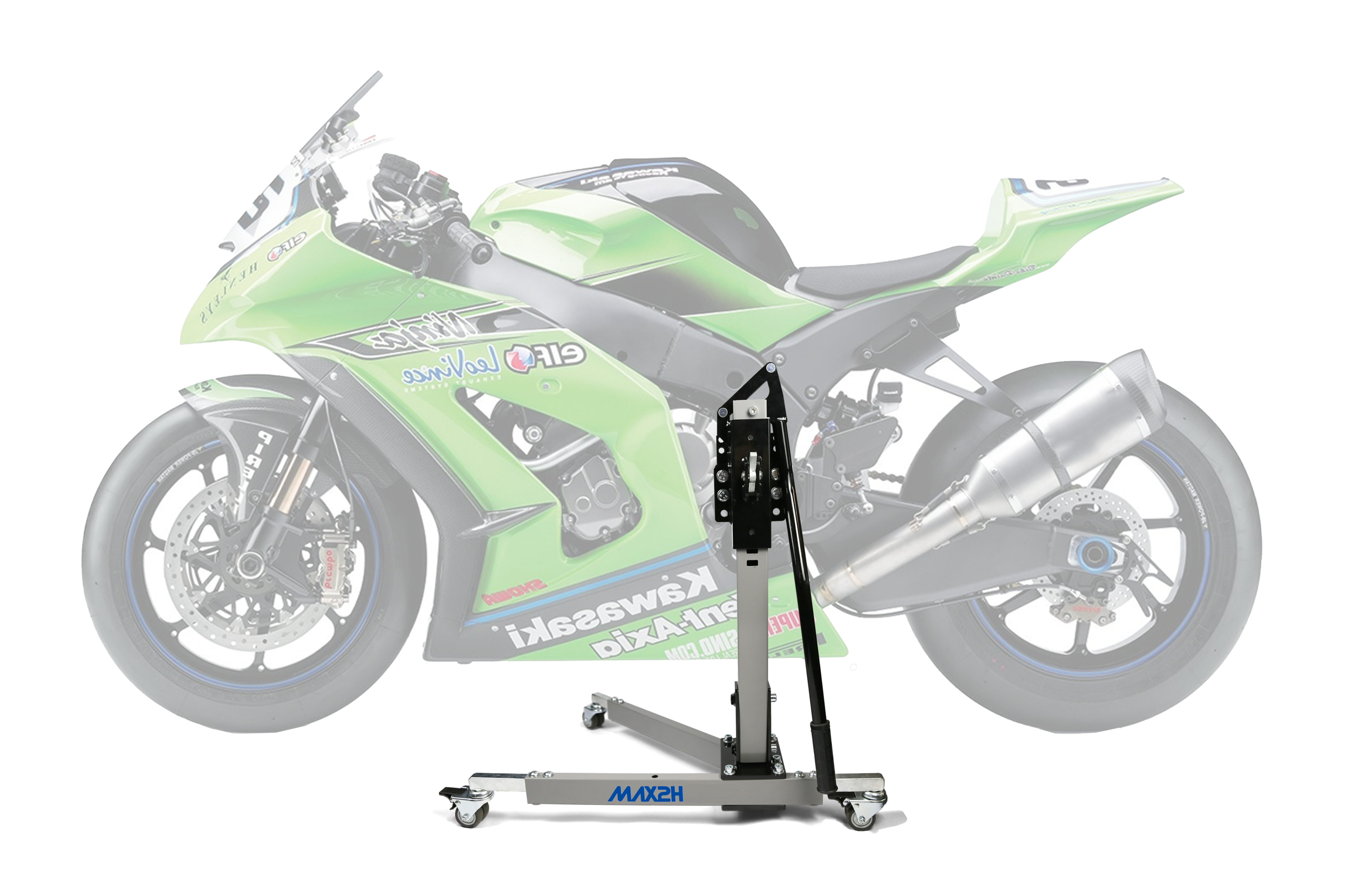 MAX2H Zentralständer EVOLIFT für KAWASAKI ZX-10R NINJA / ABS (2011 - 2015) - grau