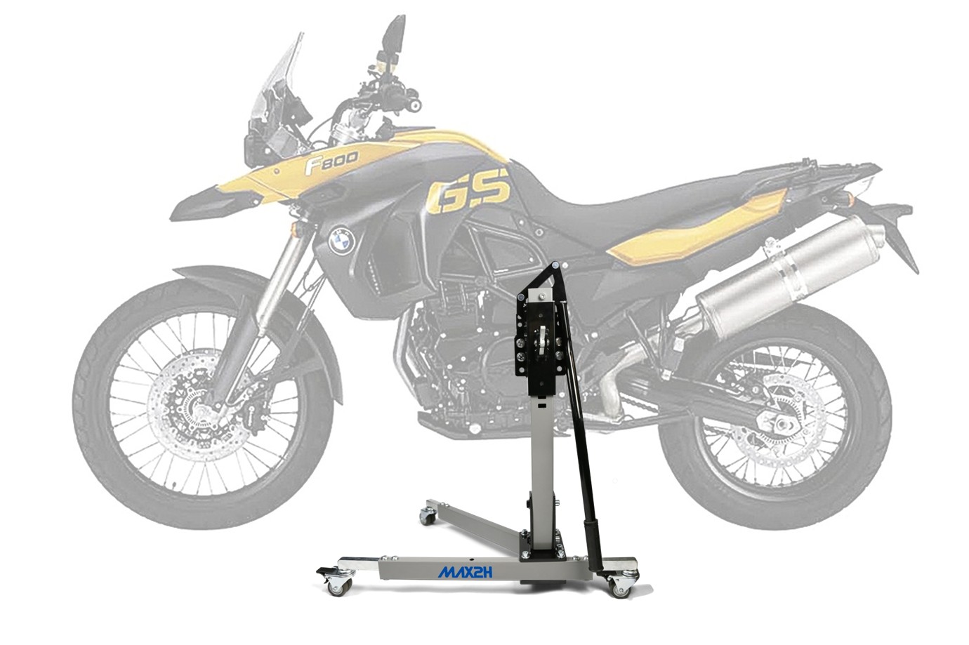 MAX2H Zentralständer EVOLIFT für BMW F 800 GS (2008 - 2012) - grau