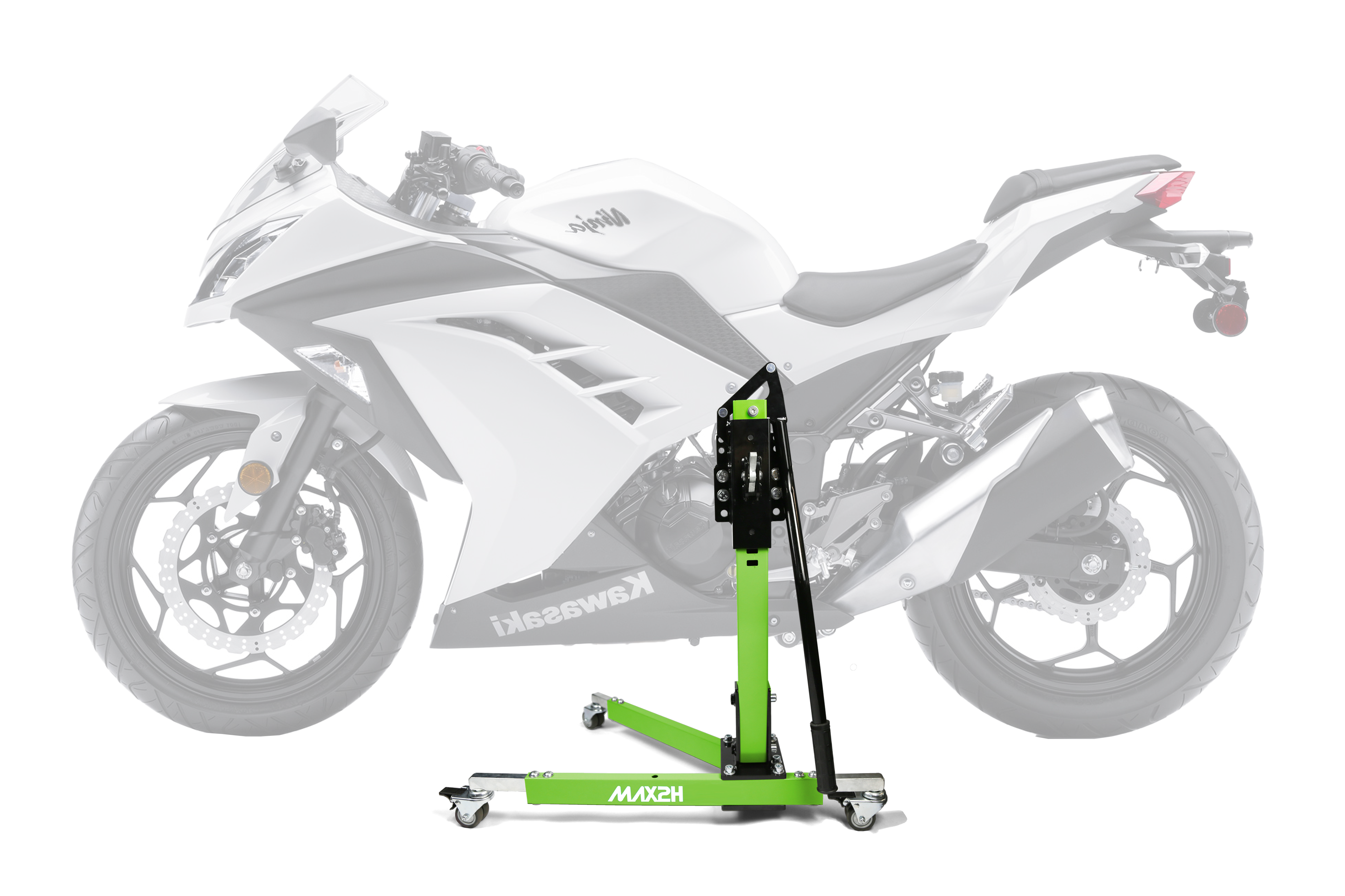 MAX2H® Zentralständer für KAWASAKI NINJA 300/R (2013 - 2017) - grün