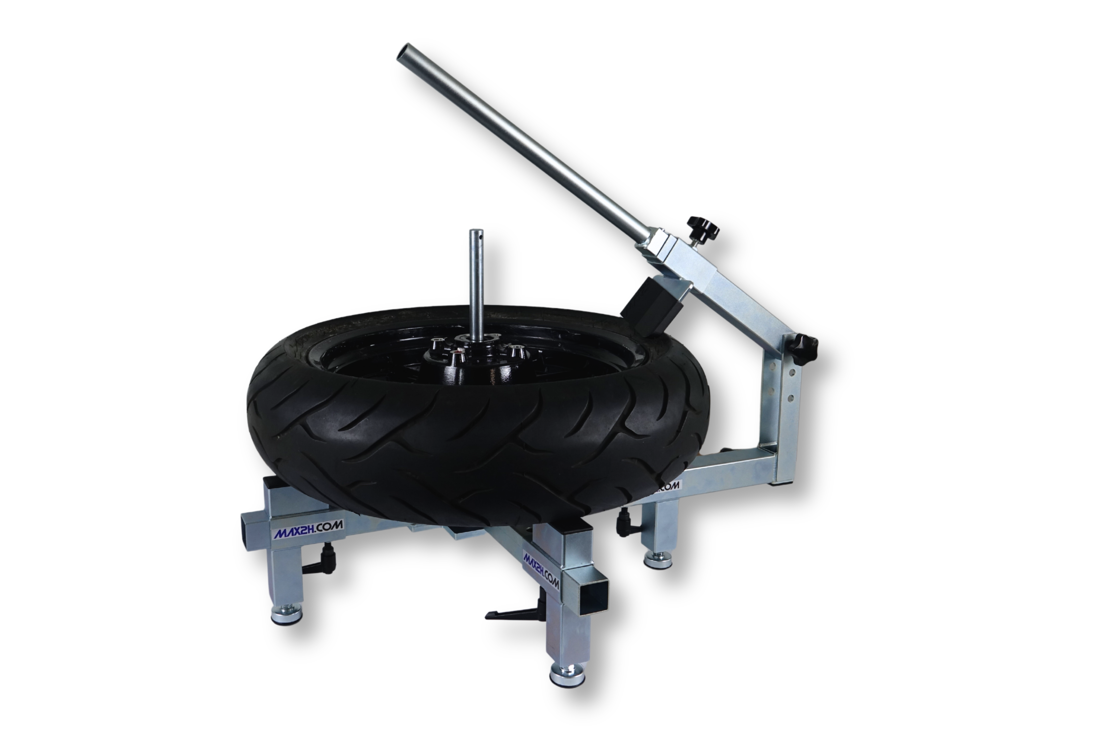 MAX2H® Reifenmontiergerät MG-2 Plus mit Wuchtbock und Starterpaket (Klebegewicht grau) und Tasche