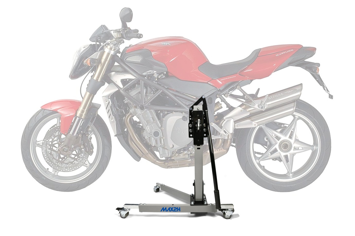 MAX2H Zentralständer EVOLIFT für MV Agusta BRUTALE 910 S (2005 - 2007) - grau