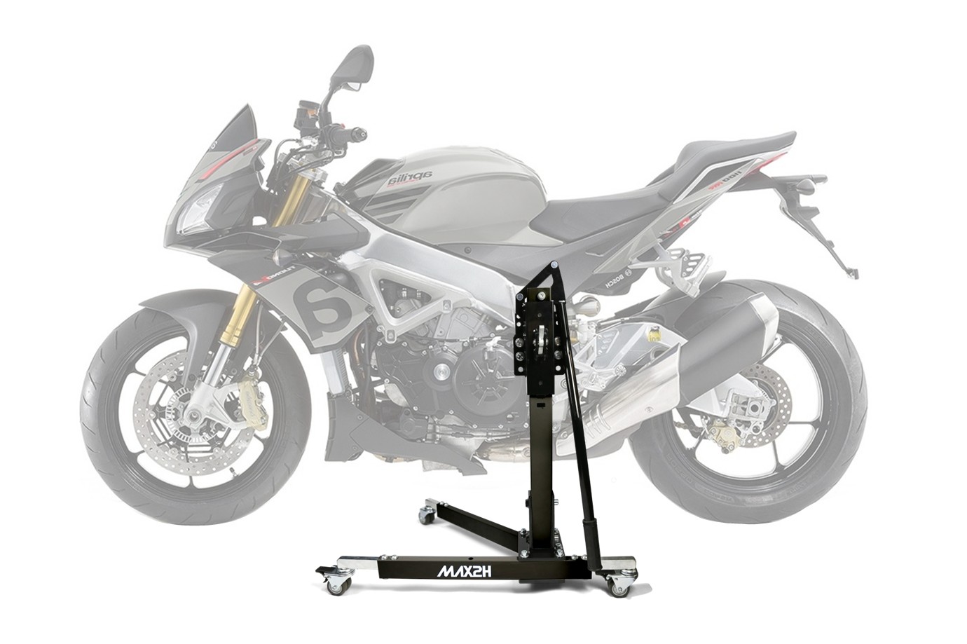 MAX2H® Zentralständer für APRILIA TUONO V4 1100 RR /FACTORY (2015 - 2016) - schwarz