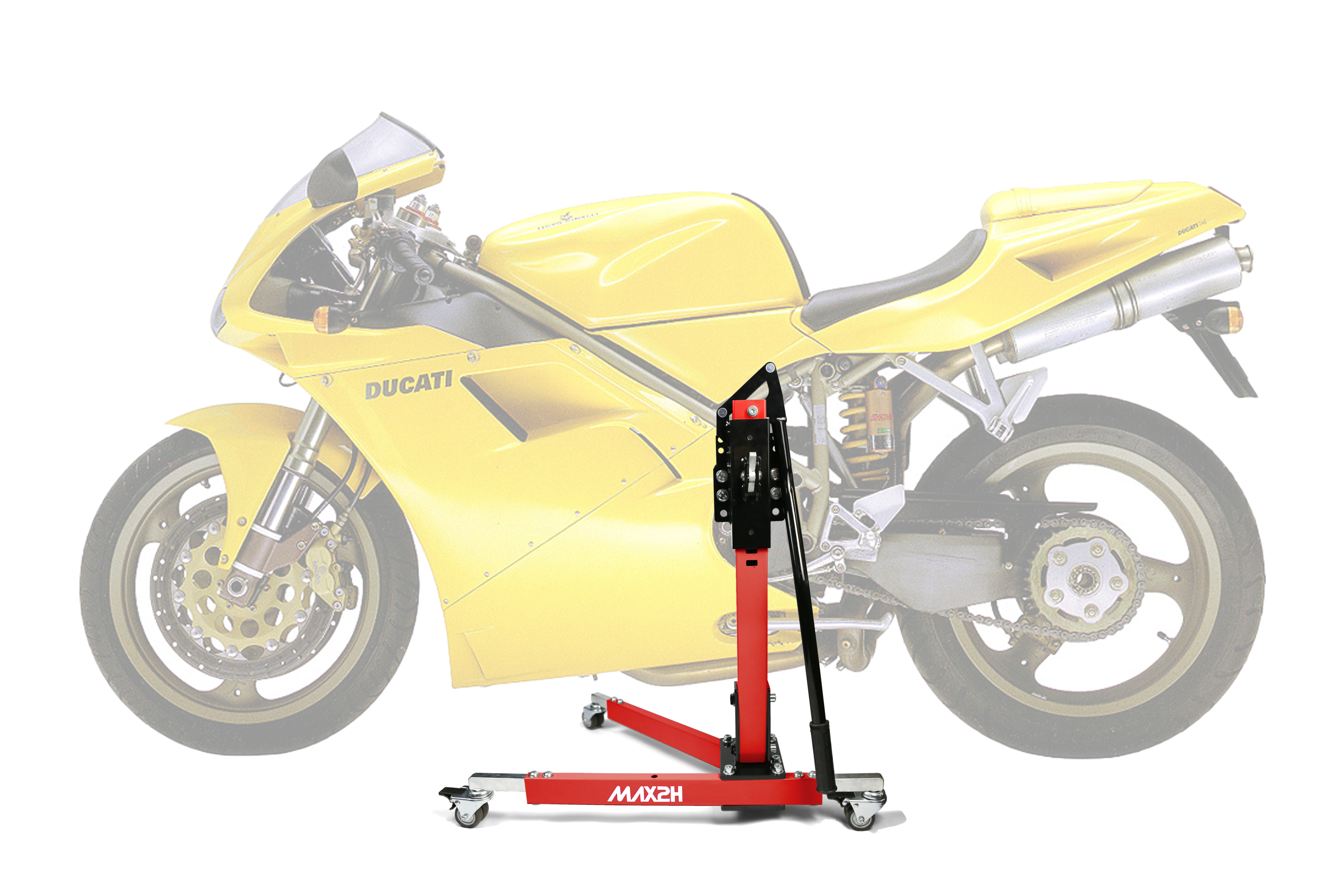 MAX2H® Zentralständer für DUCATI 748 BIPOSTO/SP (1995 - 1999) - rot