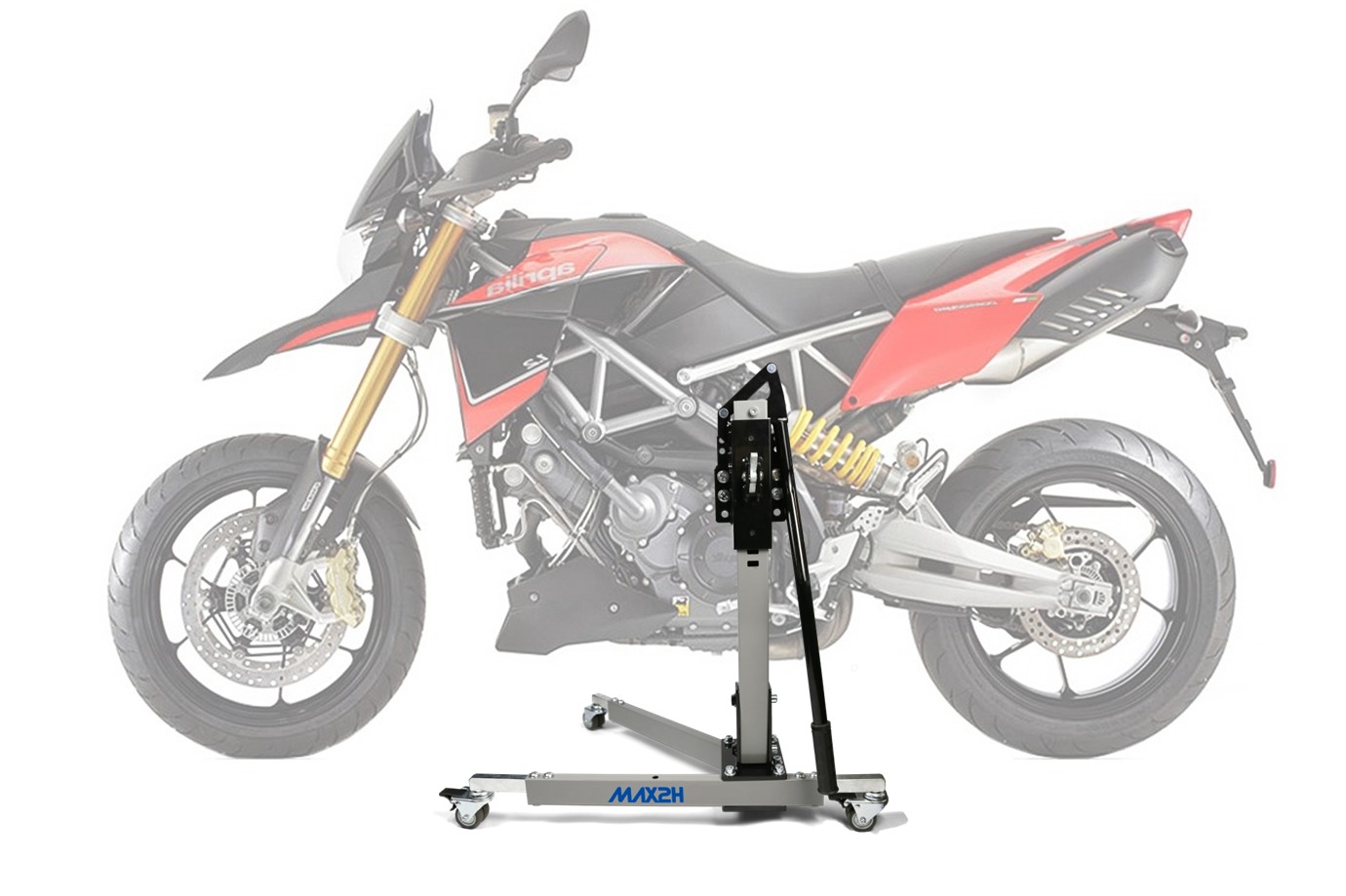 MAX2H Zentralständer EVOLIFT für APRILIA DORSODURO SMV 1200 (2011 - 2016) - grau
