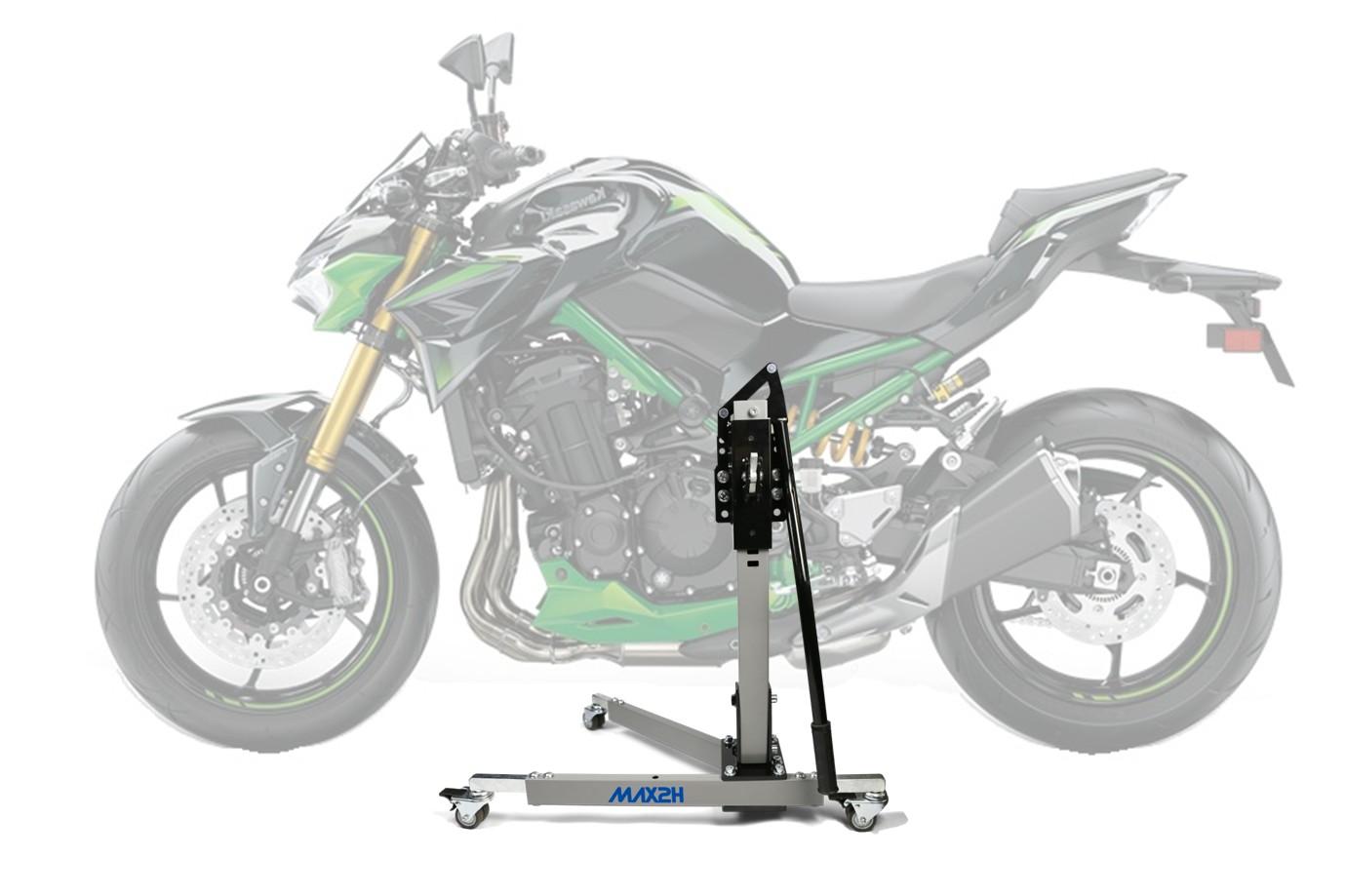 MAX2H® Zentralständer für KAWASAKI Z 900 SE (EURO 5) (2022 - ) - grau