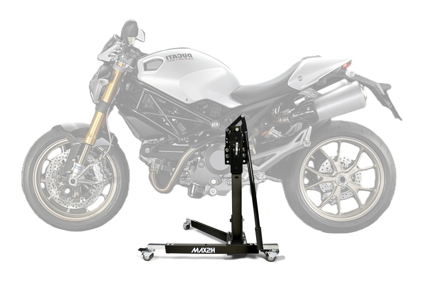 MAX2H® Zentralständer für DUCATI MONSTER 1100/S (2009 - 2010) - schwarz