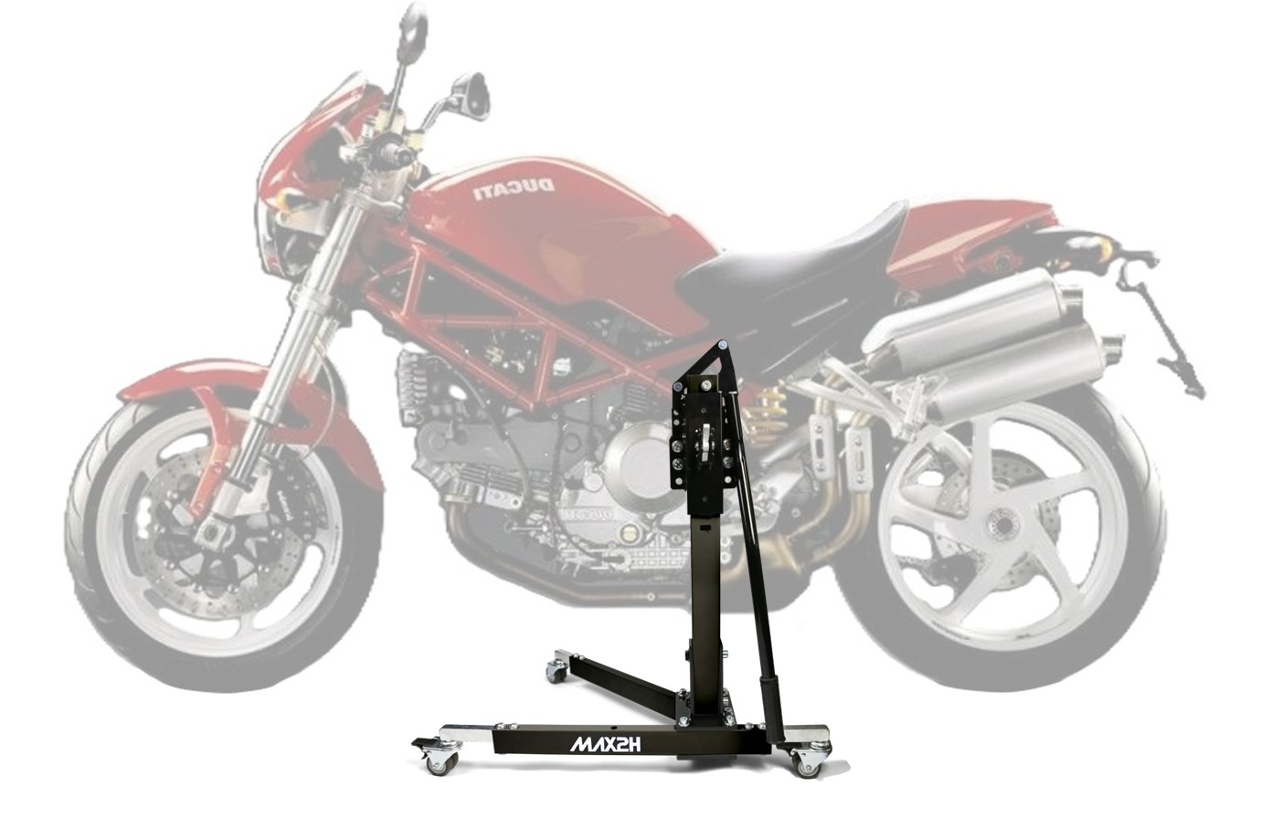 MAX2H® Zentralständer für DUCATI MONSTER S2R (2005 - 2007) - schwarz