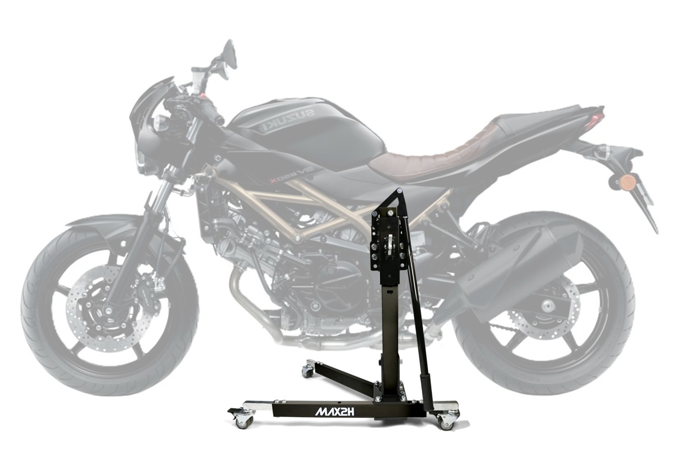 MAX2H® Zentralständer für SUZUKI SV 650 X (EURO 5) (2022 - ) - schwarz