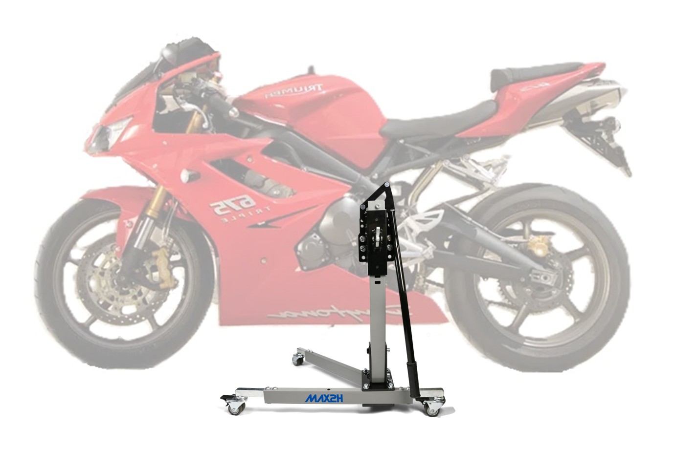 MAX2H Zentralständer EVOLIFT für TRIUMPH DAYTONA 675 (2006 - 2008) - grau