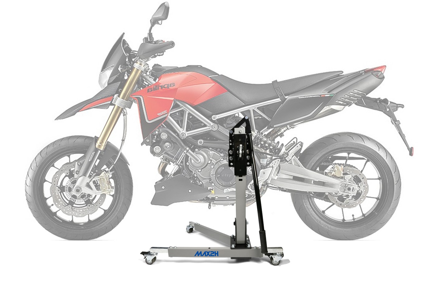 MAX2H Zentralständer EVOLIFT für APRILIA DORSODURO SMV 750 (2008 - 2016) - grau