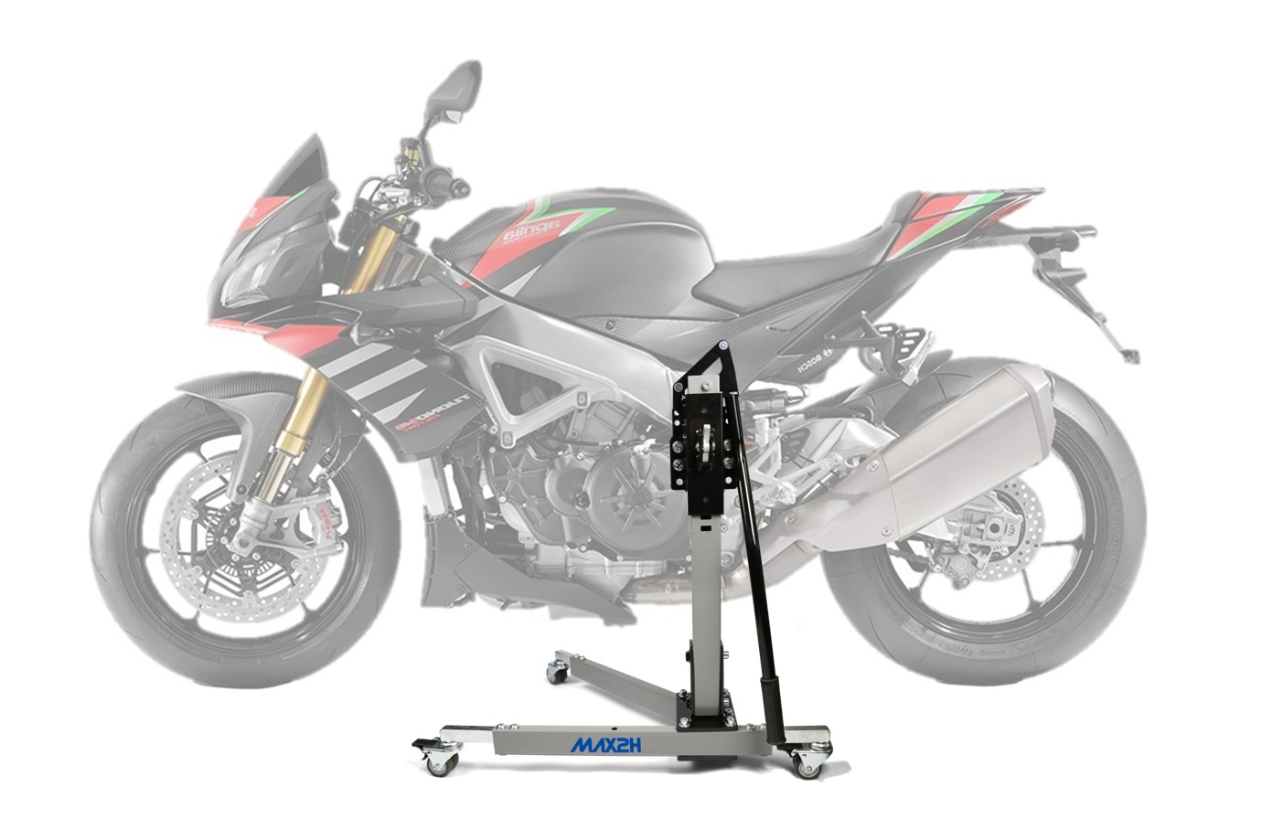 MAX2H Zentralständer EVOLIFT für APRILIA TUONO V4 1100 FACTORY (EURO 4) (2019 - 2020) - grau
