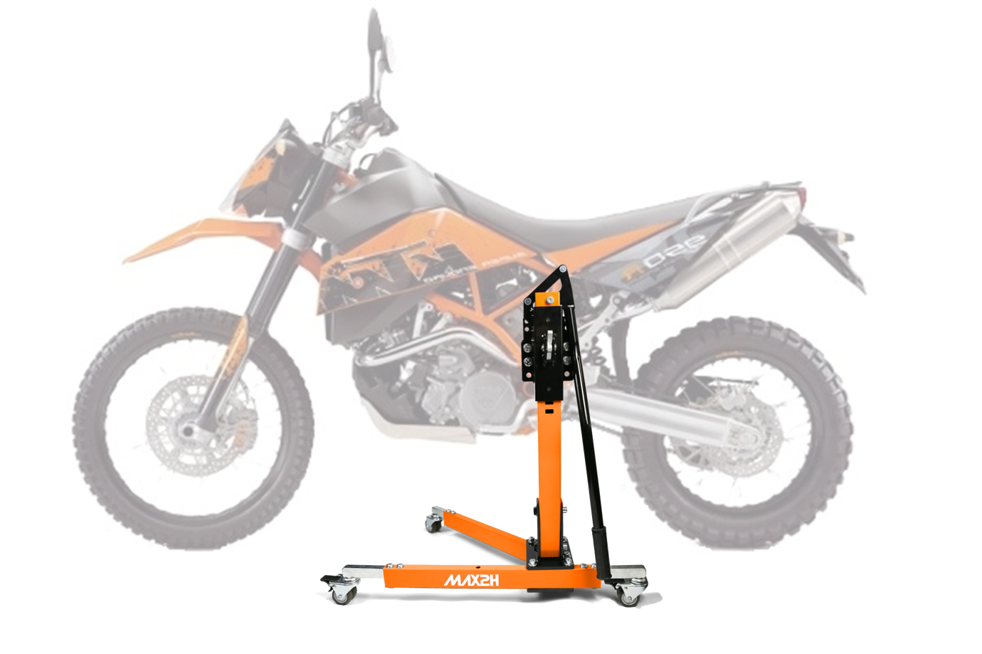 MAX2H® Zentralständer für KTM 950 SUPER ENDURO R (2006 - 2009) - orange