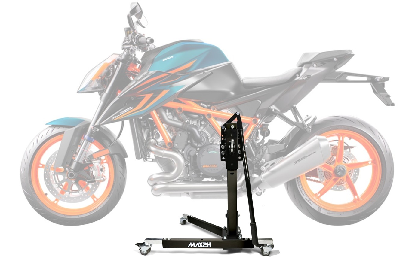 MAX2H® Zentralständer für KTM 1290 SUPER DUKE R EVO (EURO 5) (2022 - 2023) - schwarz