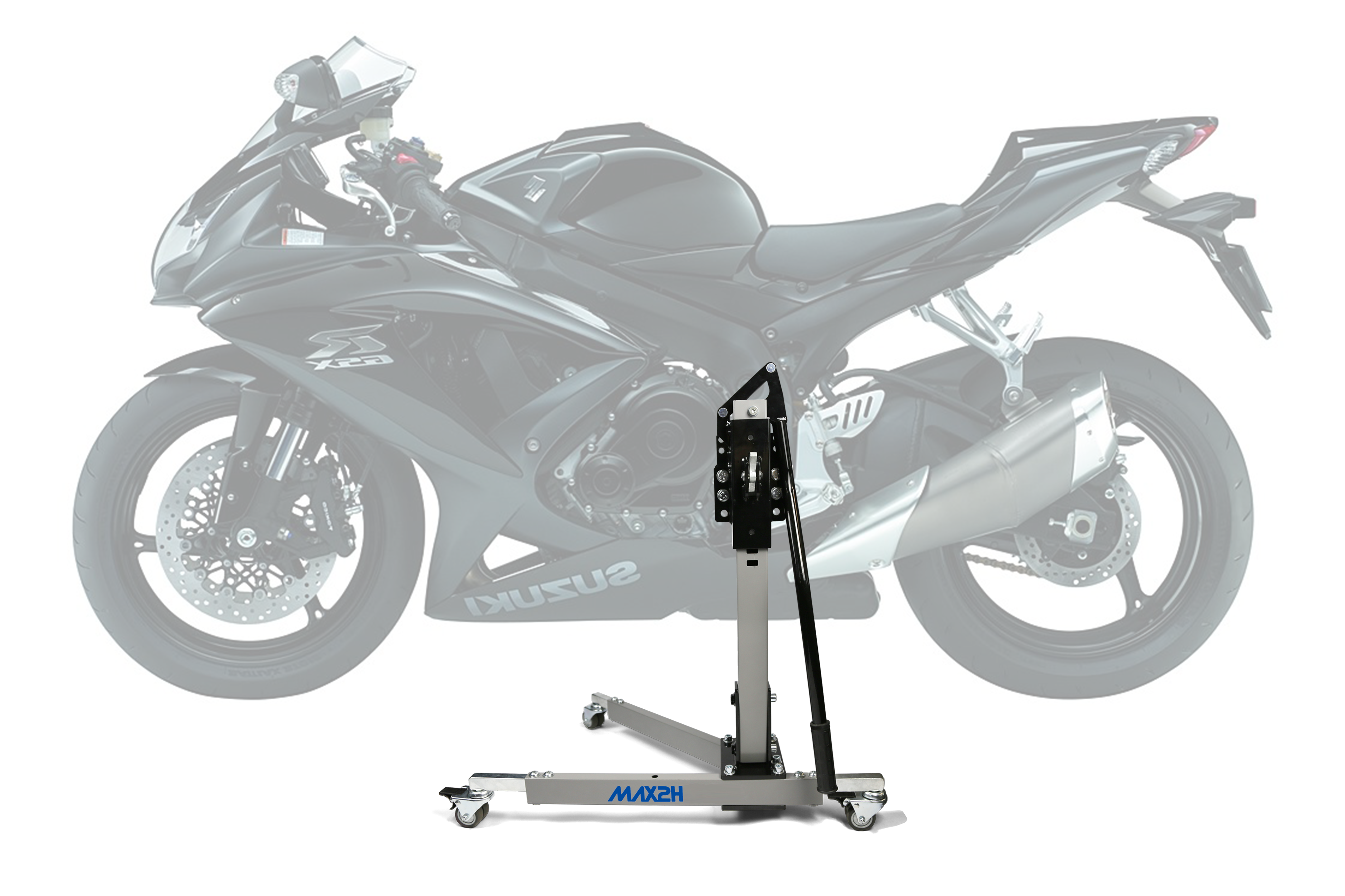 MAX2H® Zentralständer für SUZUKI GSX-R 750 K8/K9/L0 (2008 - 2010) - grau