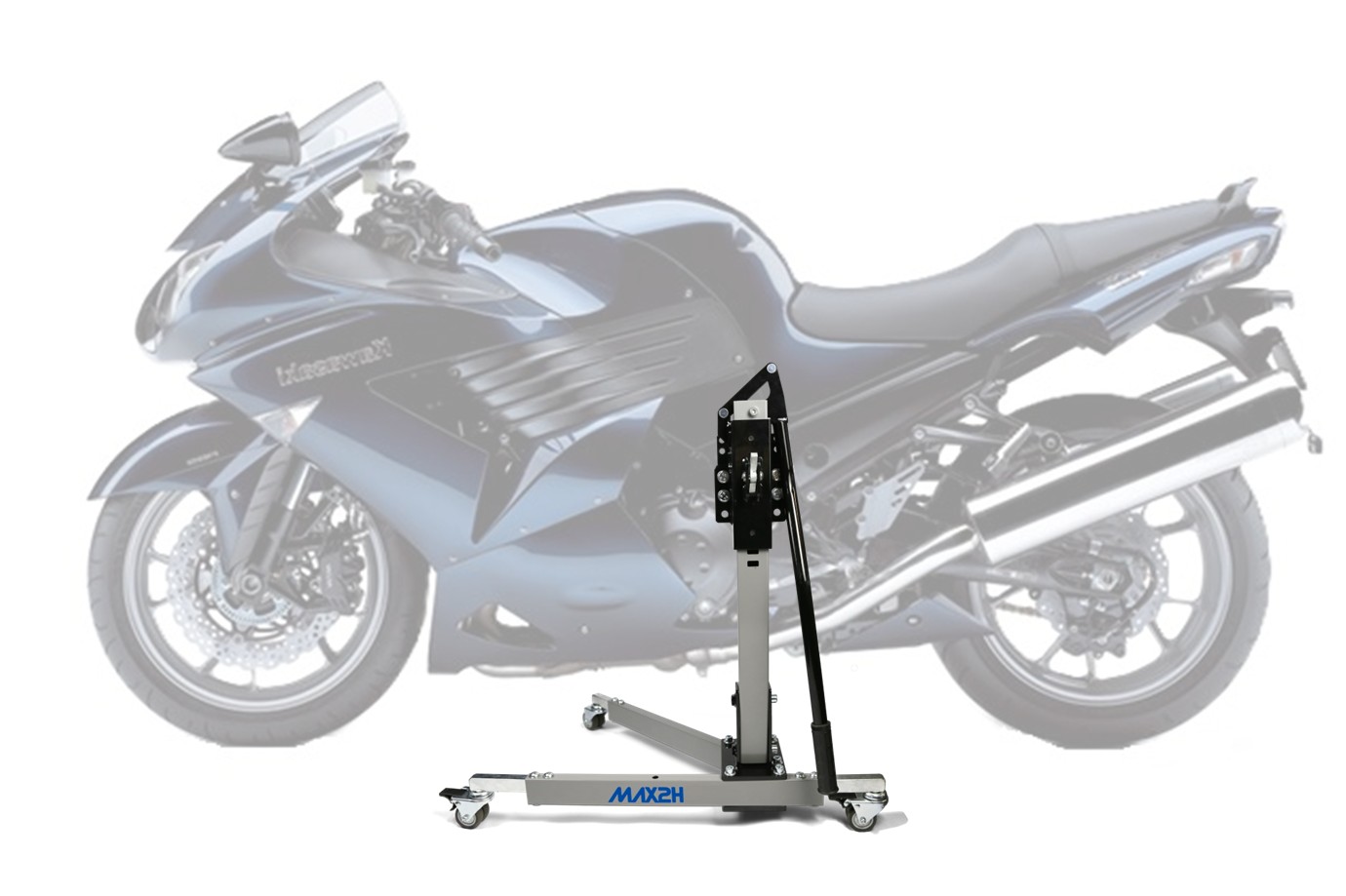 MAX2H Zentralständer EVOLIFT für KAWASAKI ZZ-R 1400 (2006 - 2007) - grau
