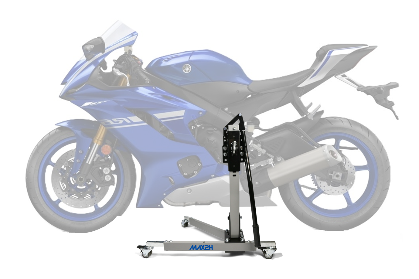 MAX2H Zentralständer EVOLIFT für YAMAHA YZF-R6 (EURO 4) (2017 - 2020) - grau