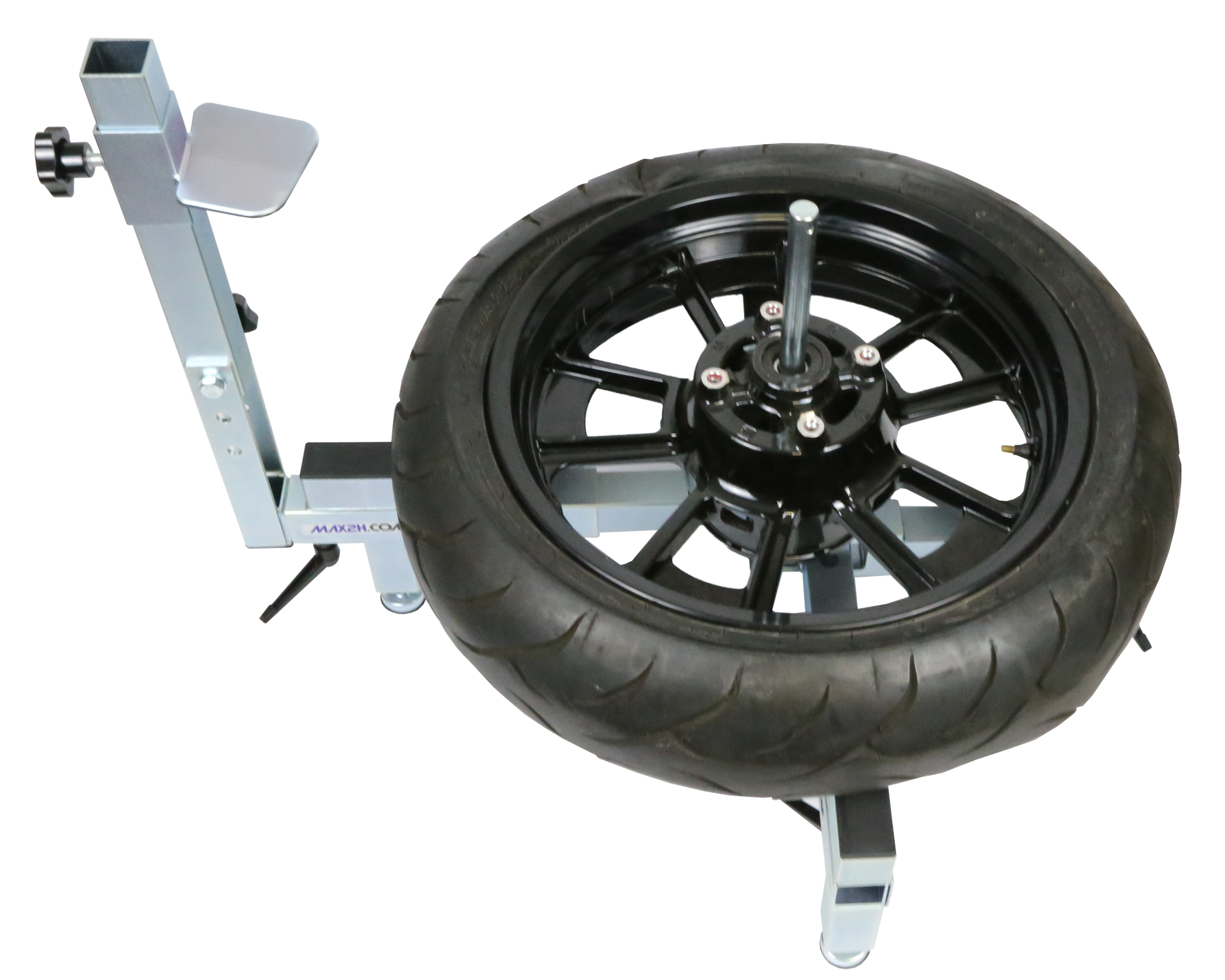 MAX2H® Reifenmontiergerät MG-2 mit Wuchtbock und Starterpaket (Klebegewicht schwarz)