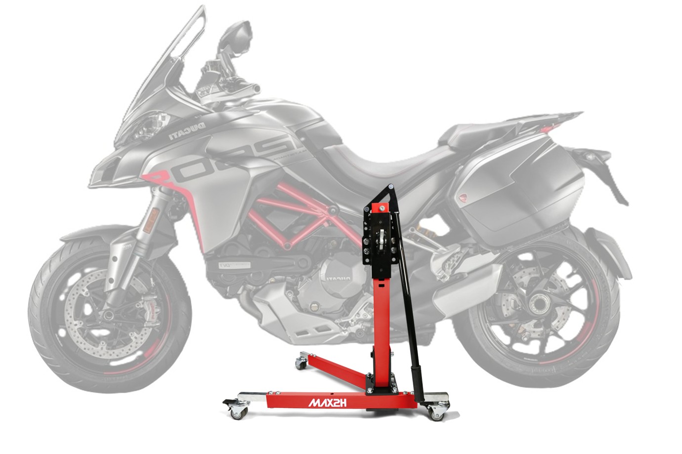 MAX2H® Zentralständer für DUCATI MULTISTRADA 1260 S GRAND TOUR (EURO 4) (2020 - 2020) - rot
