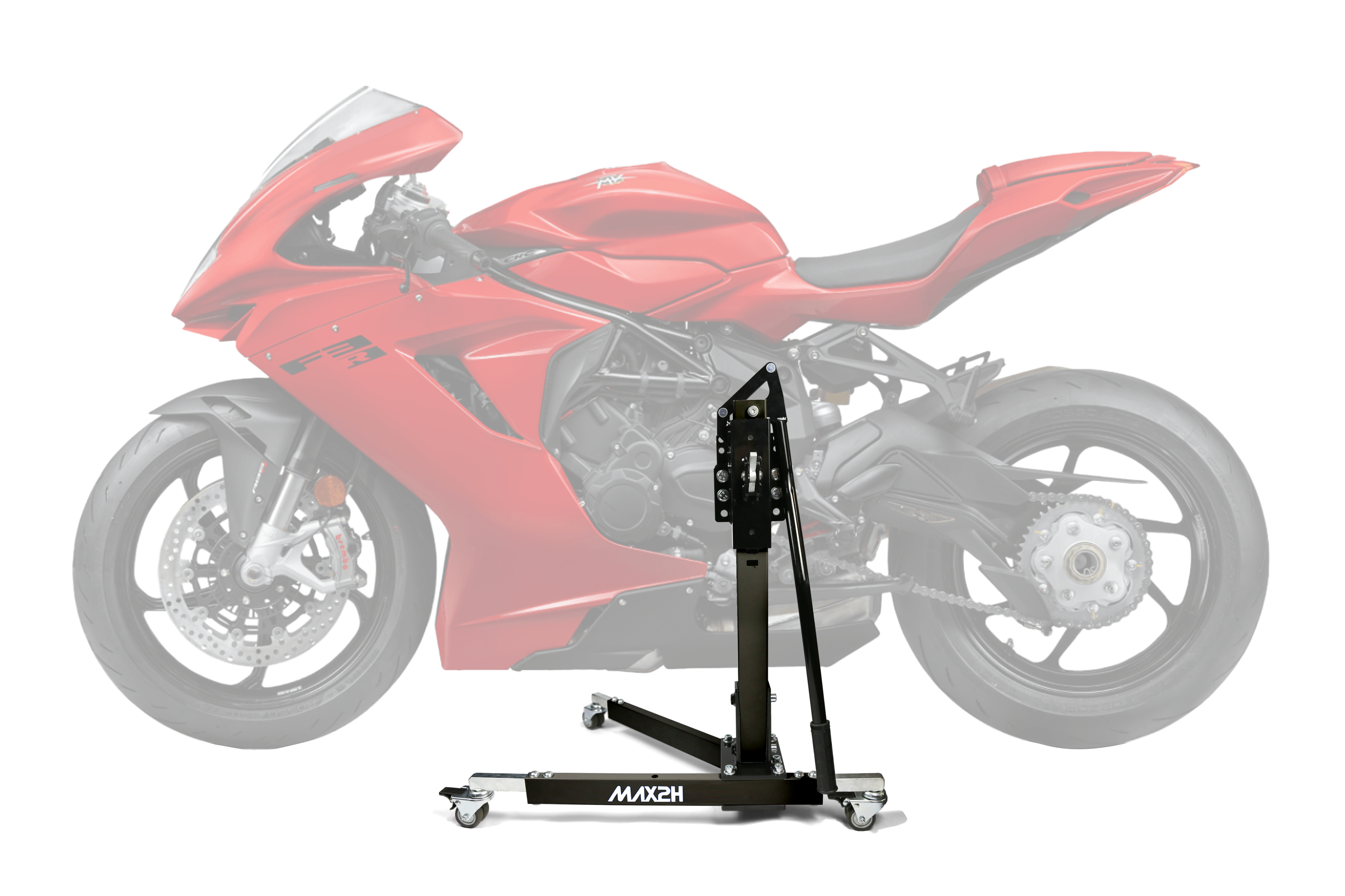 MAX2H® Zentralständer für MV Agusta F3 800 ROSSO/RR/RC (EURO 5) (2022 - ) - schwarz
