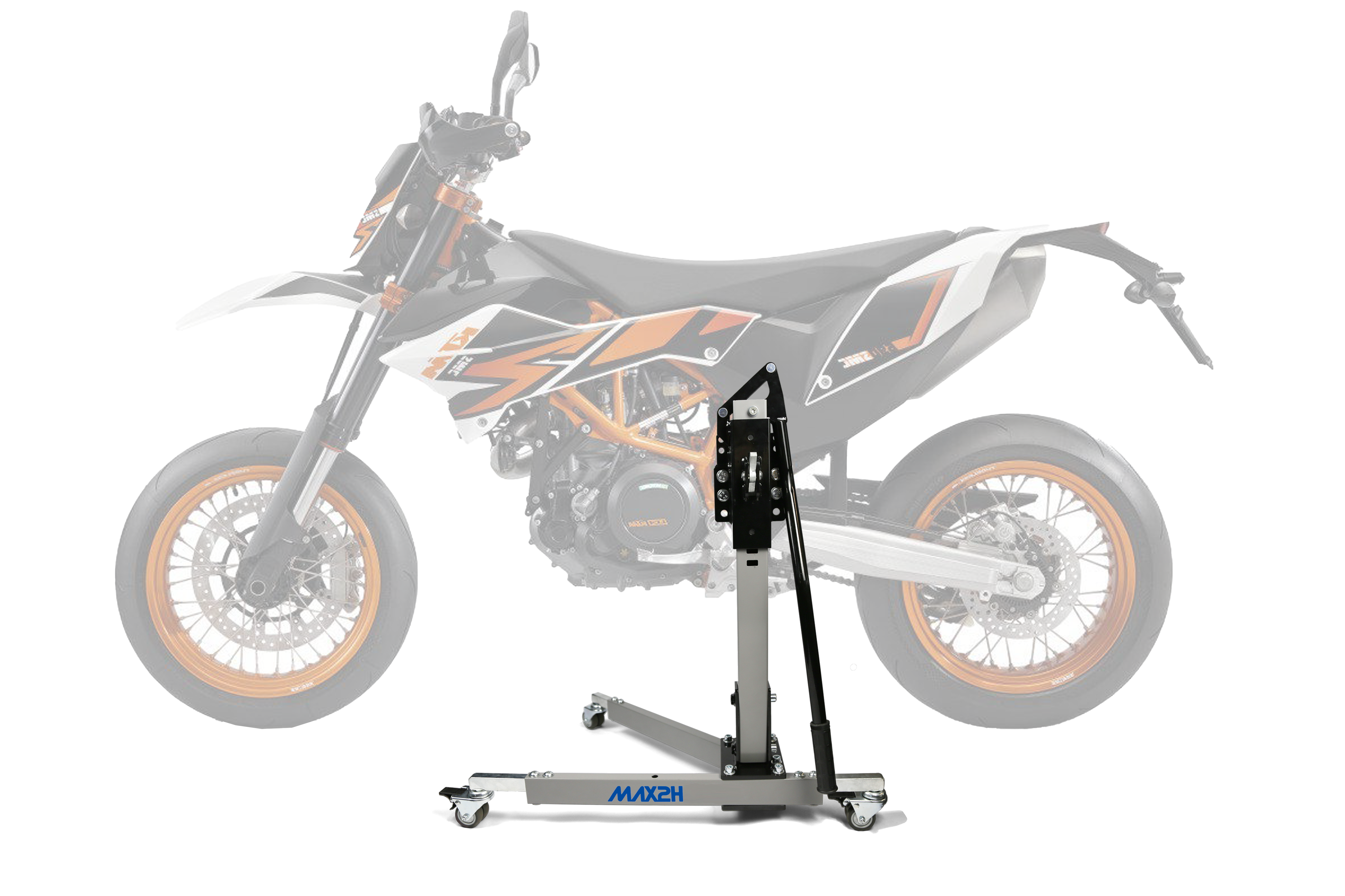 MAX2H Zentralständer EVOLIFT für KTM 690 SMC R (2014 - 2017) - grau