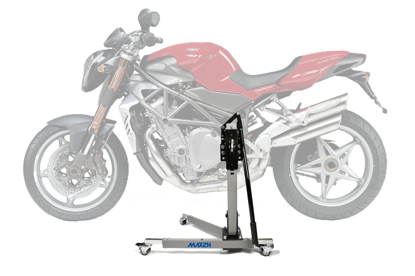 MAX2H Zentralständer EVOLIFT für MV Agusta BRUTALE S (2003 - 2005) - grau
