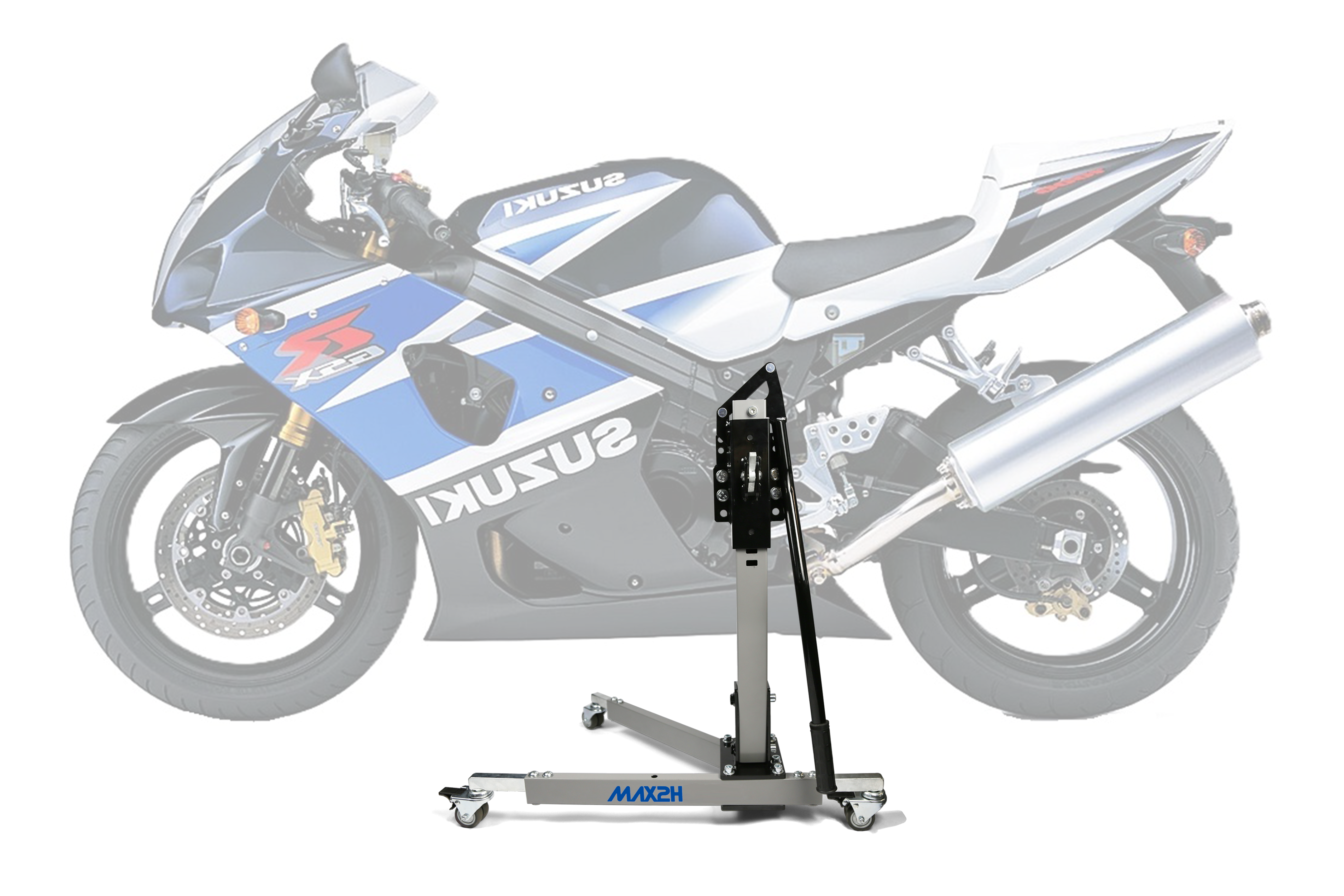 MAX2H Zentralständer EVOLIFT für SUZUKI GSX-R 1000 K3/K4 (2003 - 2004) - grau