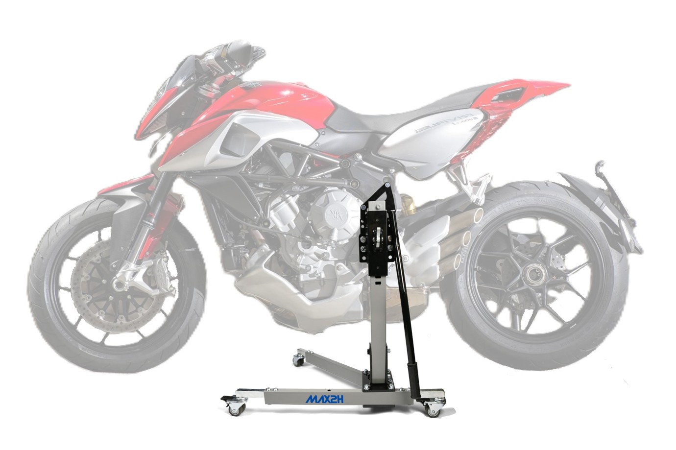 MAX2H Zentralständer EVOLIFT für MV Agusta RIVALE 800 (2014 - ) - grau