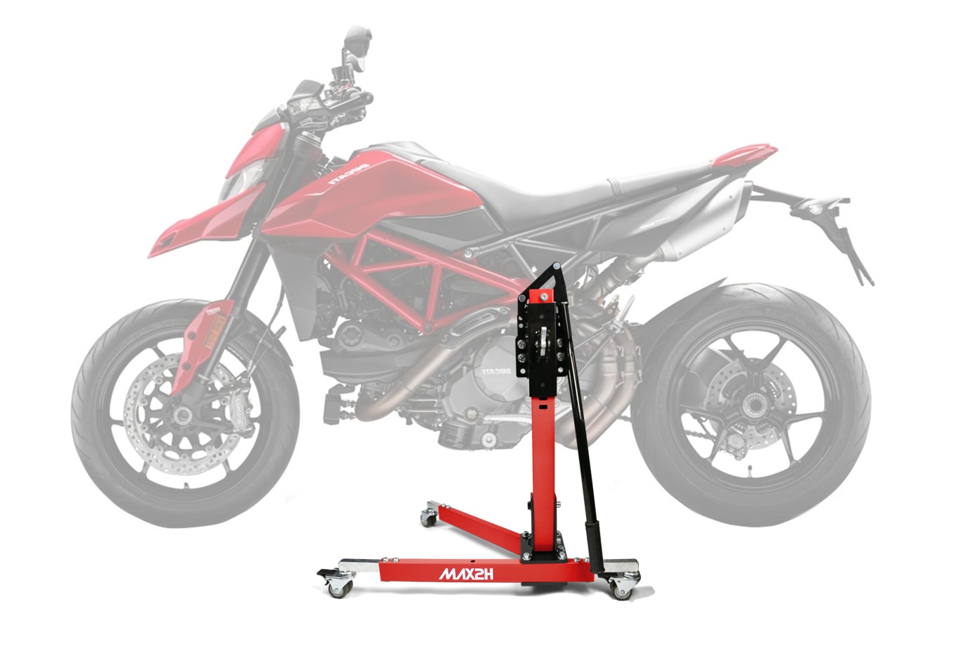 MAX2H® Zentralständer für DUCATI HYPERMOTARD 950 (2019 - ) - rot
