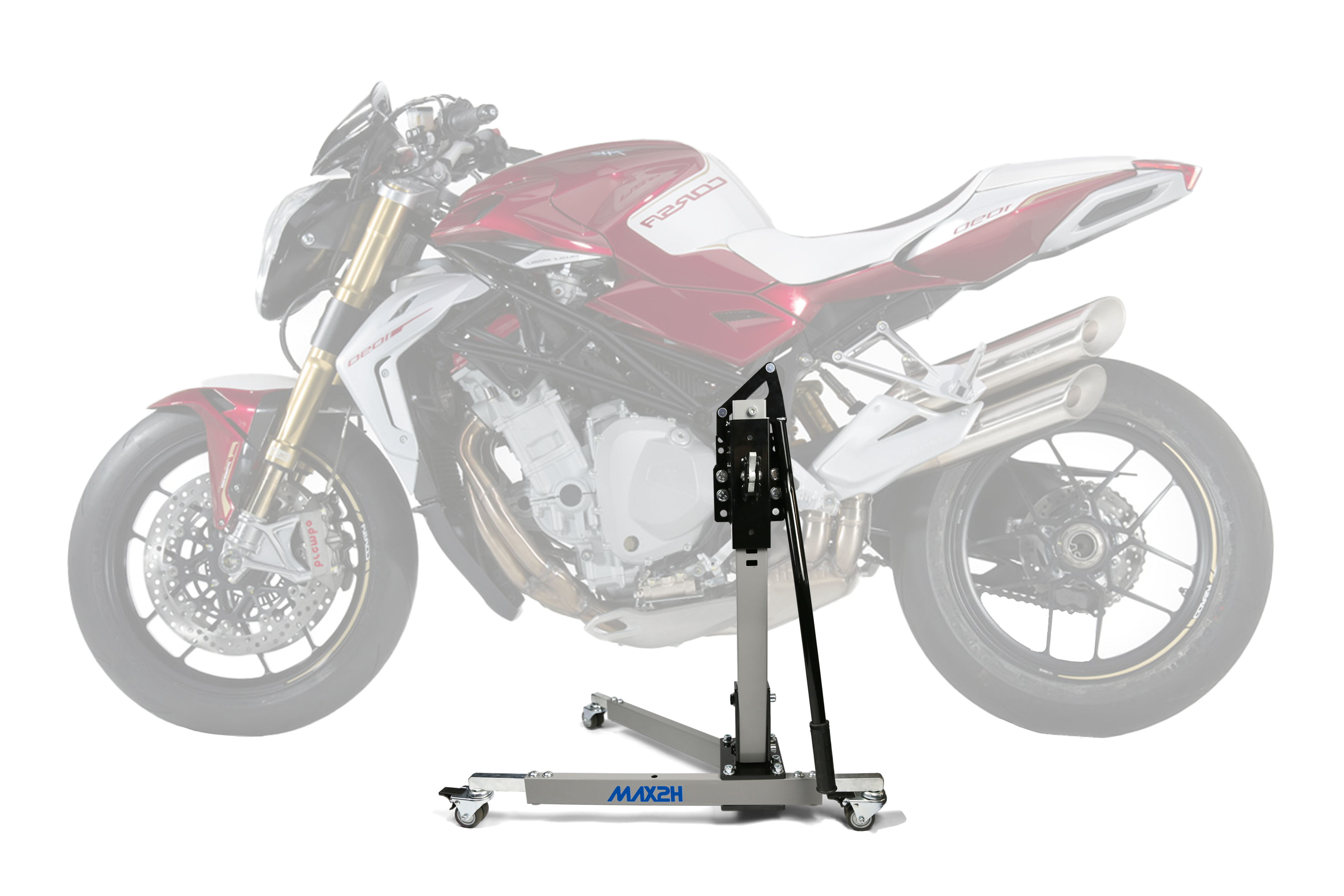 MAX2H Zentralständer EVOLIFT für MV Agusta BRUTALE 1090 RR CORSA (2014 - 2018) - grau