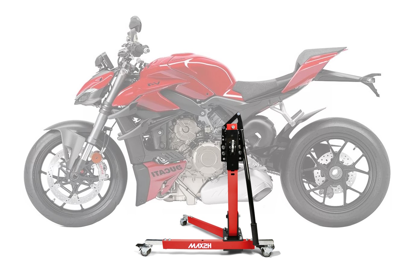 MAX2H® Zentralständer für DUCATI STREETFIGHTER V4 (2023 - ) - rot