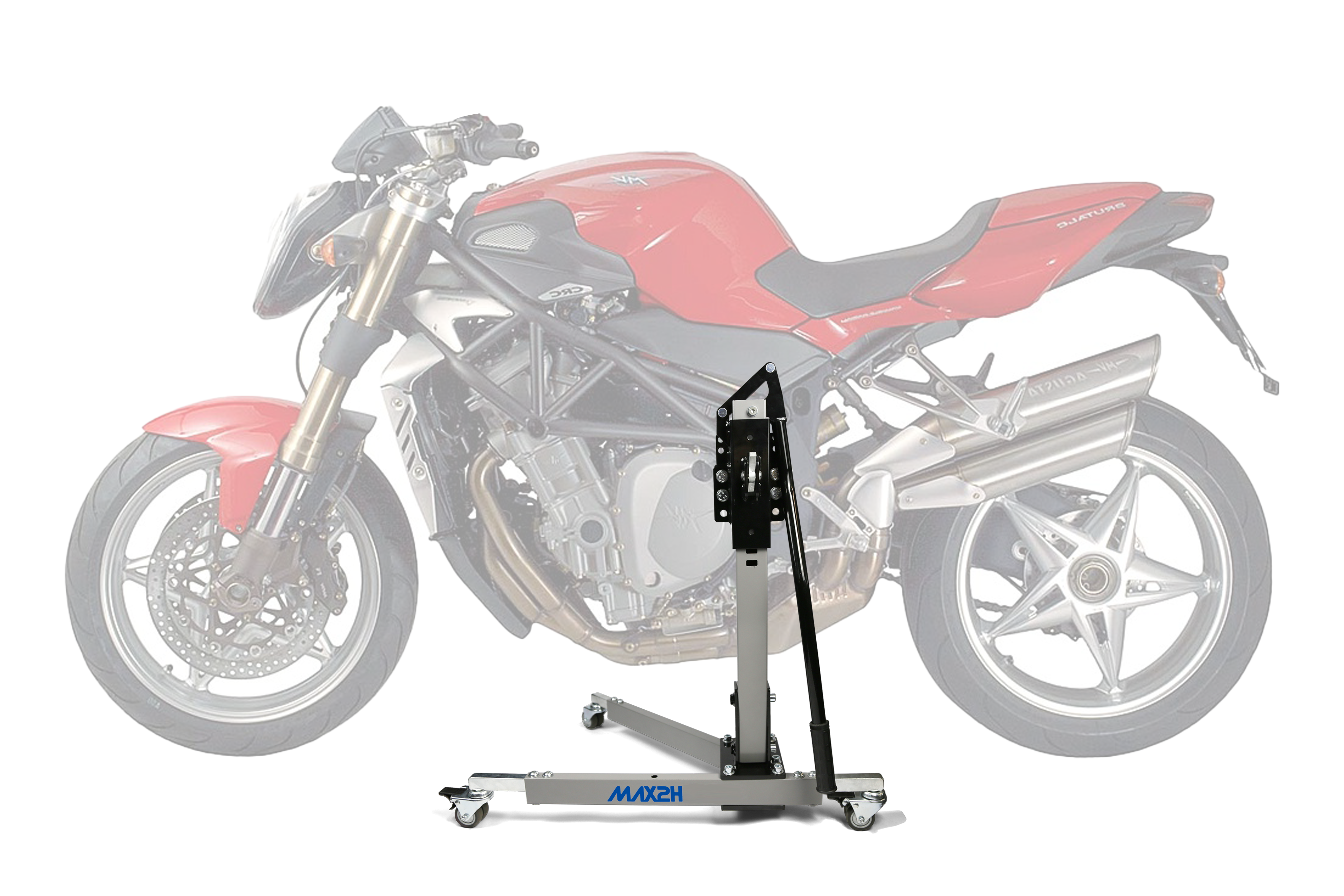 MAX2H Zentralständer EVOLIFT für MV Agusta BRUTALE 910 S (2005 - 2007) - grau