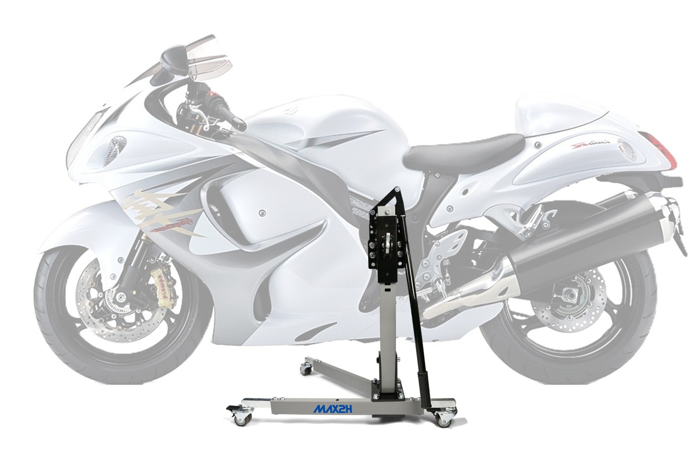 MAX2H Zentralständer EVOLIFT für SUZUKI GSX 1300 R HAYABUSA (2008 - 2012) - grau
