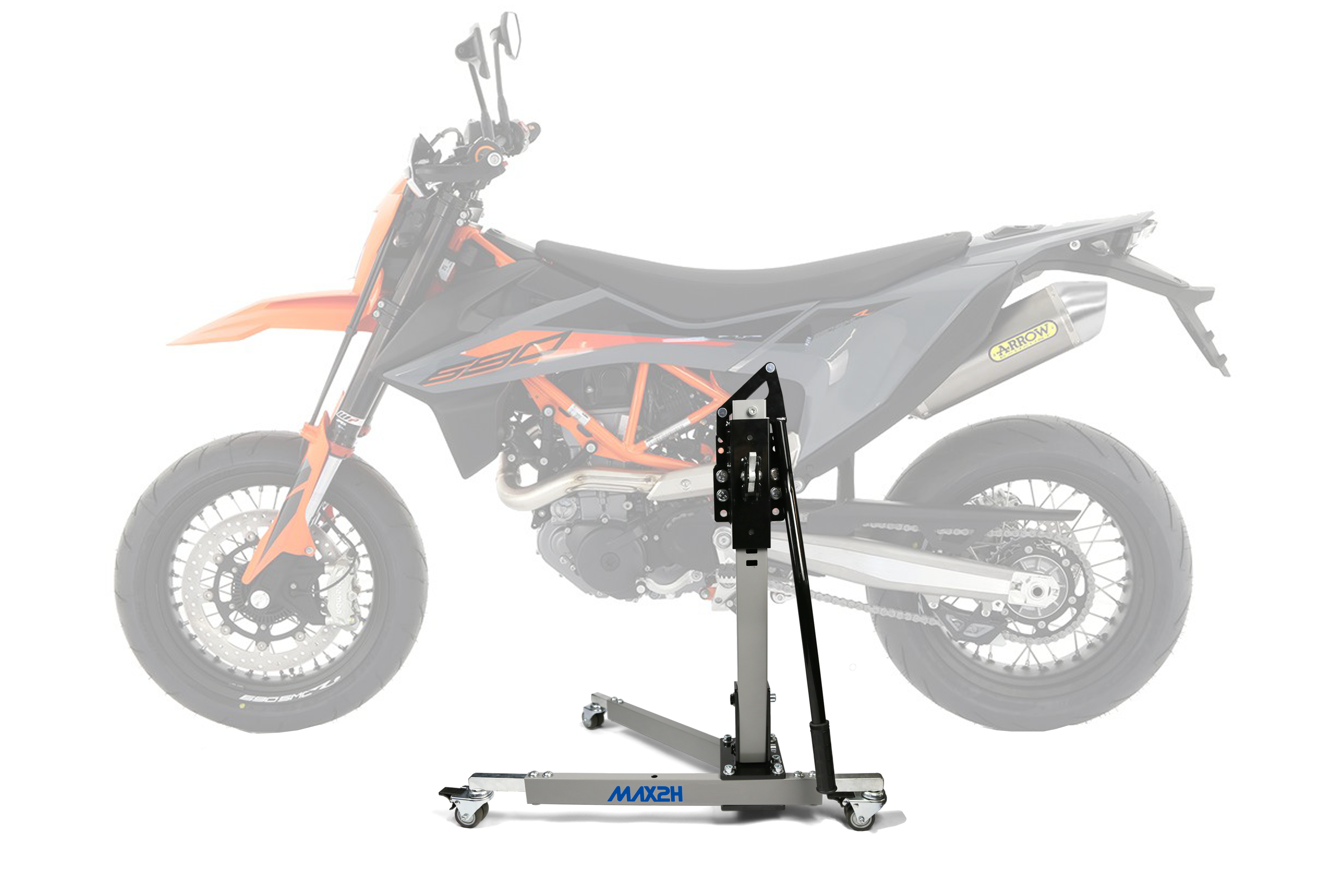 MAX2H® Zentralständer für KTM 690 SMC R (EURO 5) (2021 - ) - grau