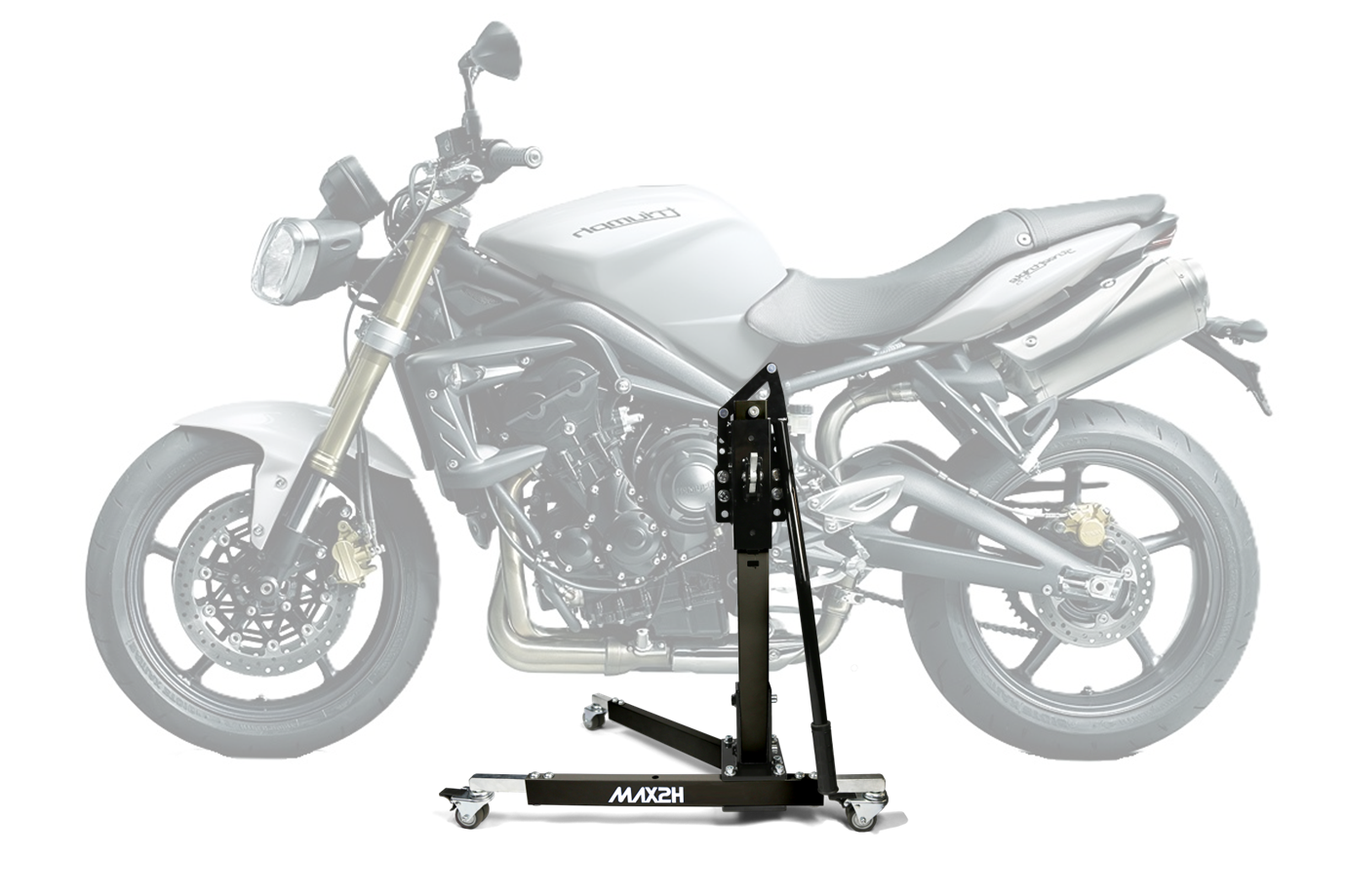 MAX2H Zentralständer EVOLIFT für TRIUMPH STREET TRIPLE 675 (2012 - 2012) - schwarz